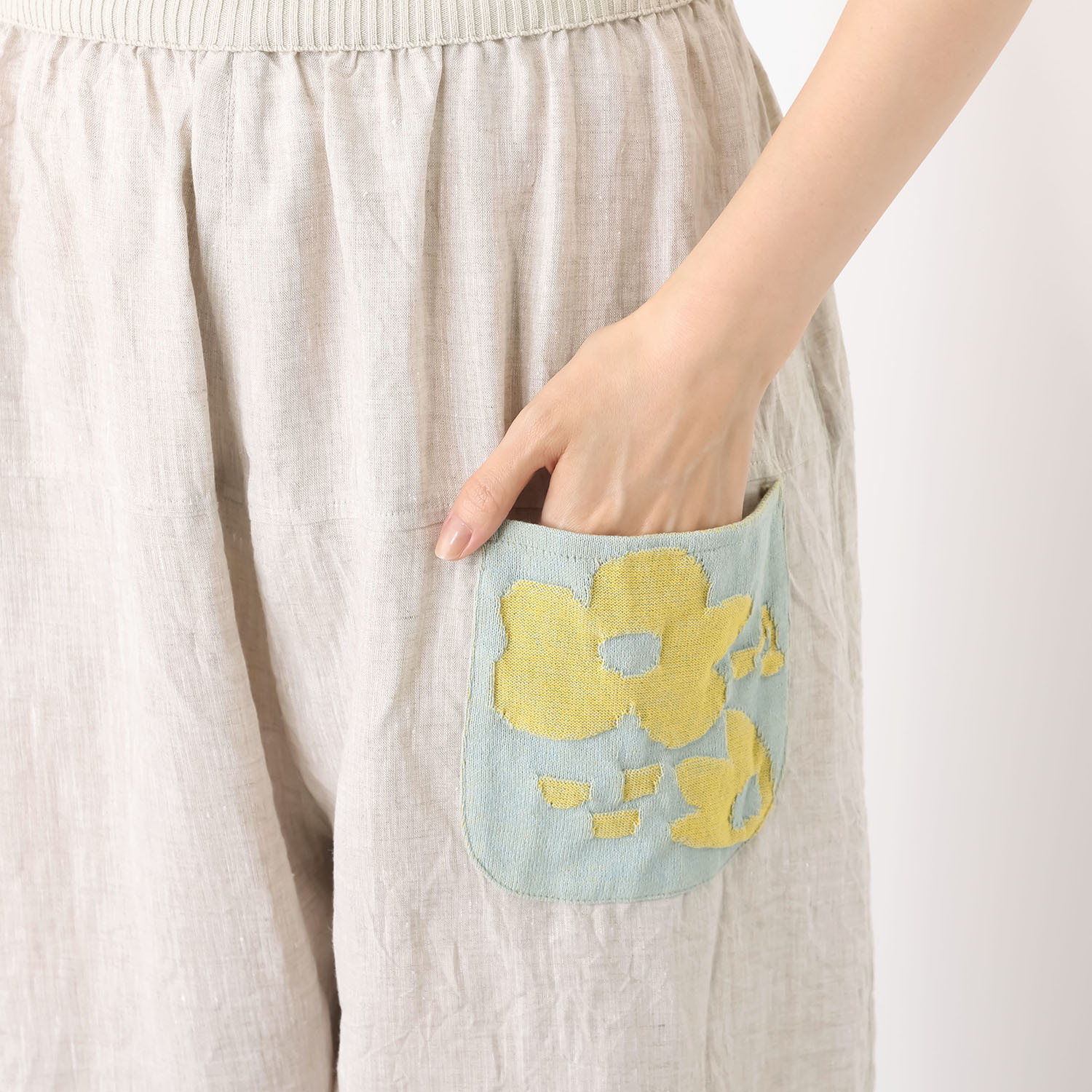 エム　アンド　キョウコ ポケットアクセント パンツ