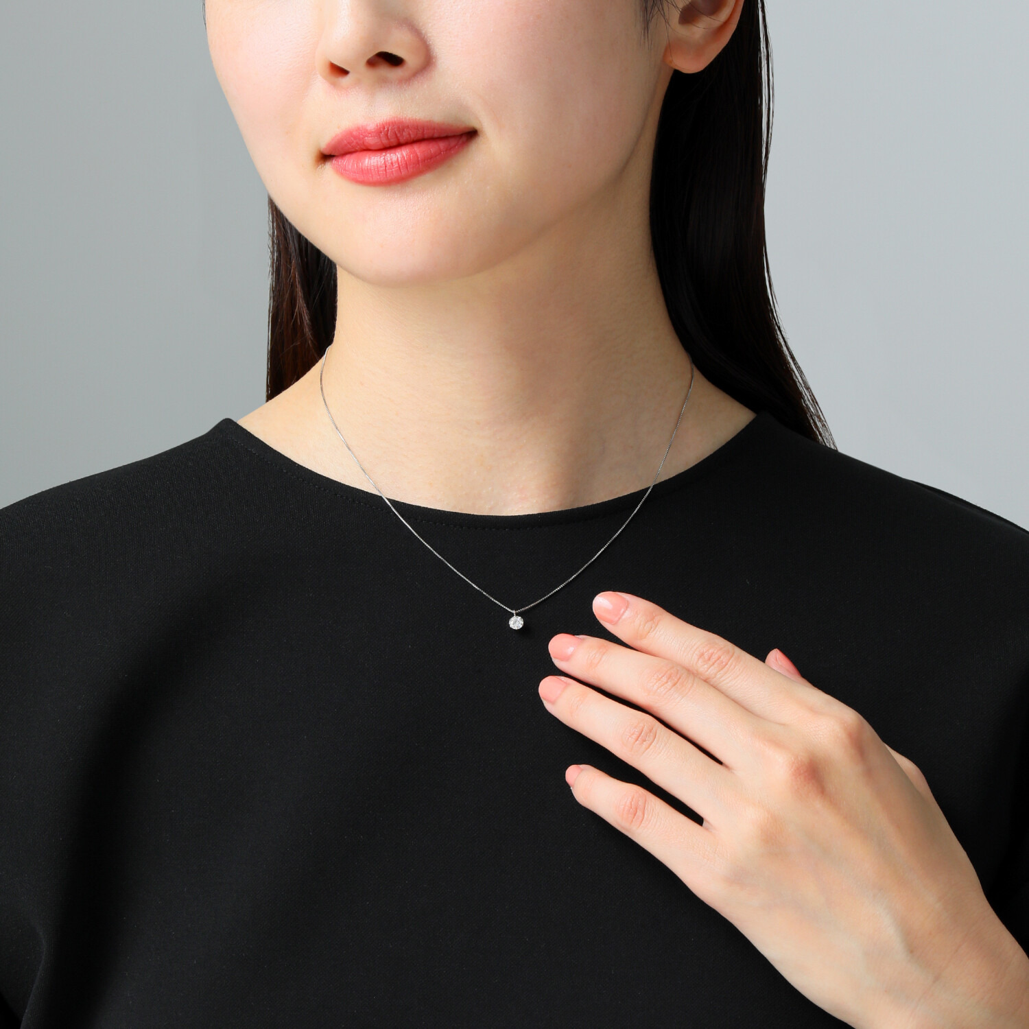 フロムアントワープ プラチナ９５０＆８５０ ０．３カラットＵＰ トリプルエクセレント ダイヤモンド ソリティアネックレス ＜ＧＩＡ鑑定書付＞