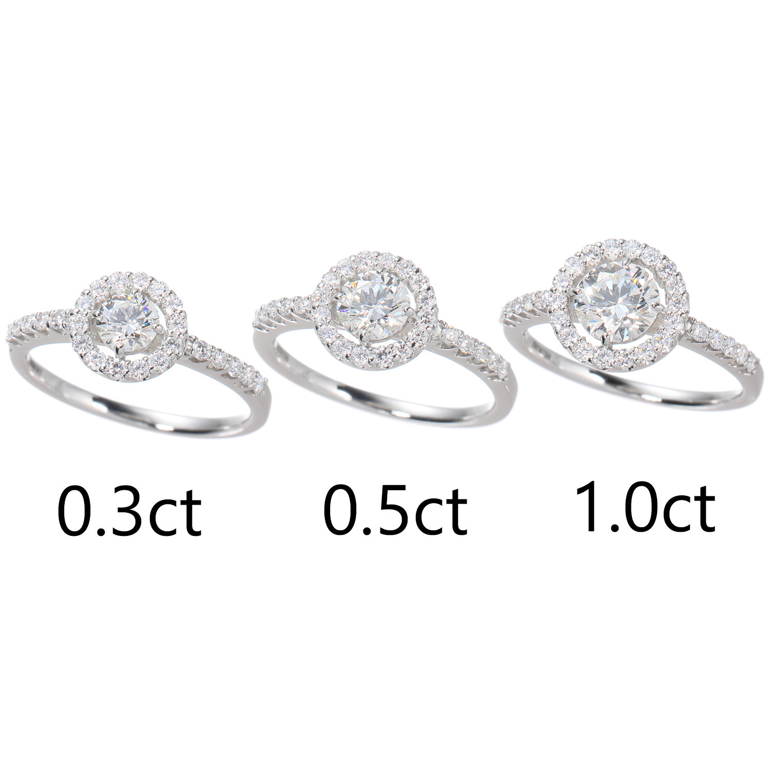 フロムアントワープ プラチナ９５０ 中石０．３カラットＵＰ トリプルエクセレント ダイヤモンド 取り巻きリング ＜ＧＩＡ鑑定書付＞