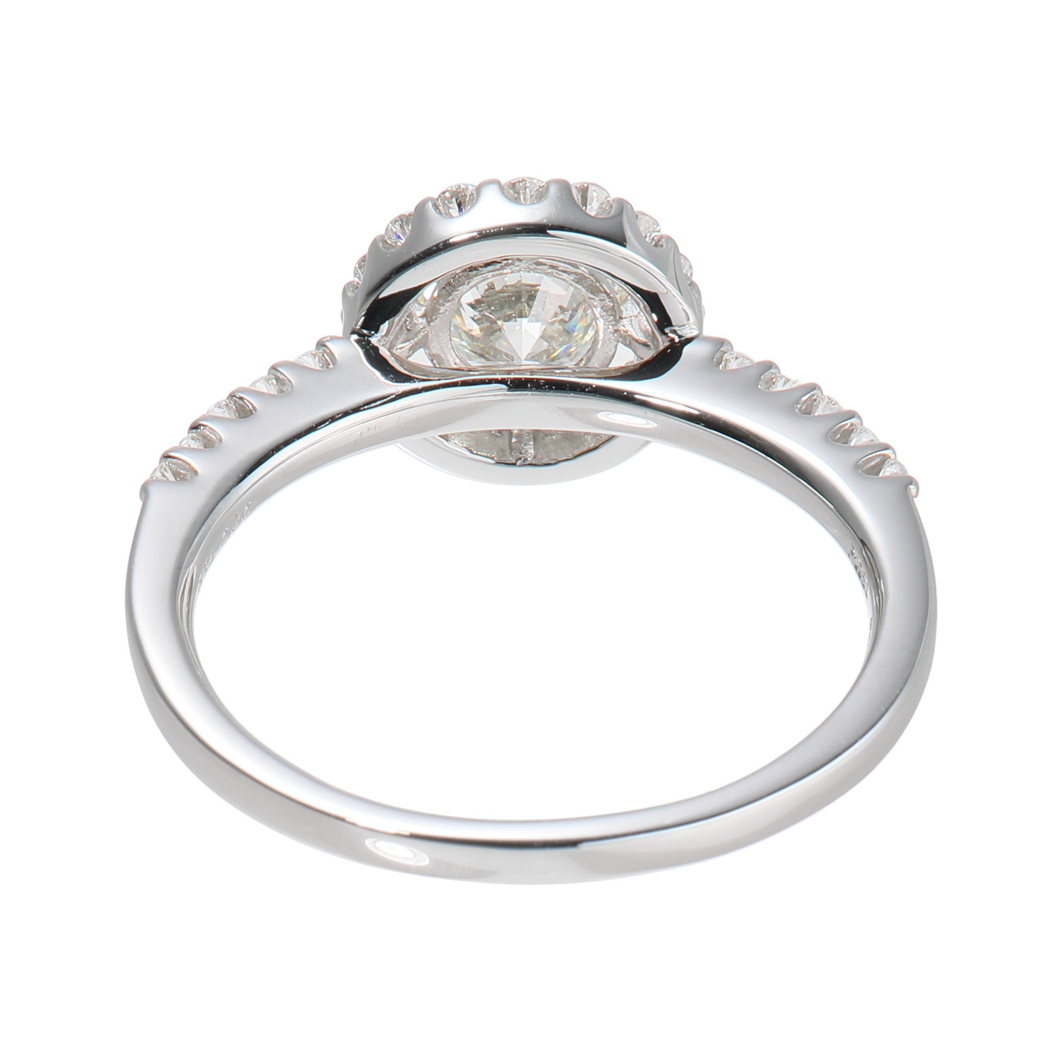 フロムアントワープ プラチナ９５０ 中石０．５カラットＵＰ トリプルエクセレント ダイヤモンド 取り巻きリング ＜ＧＩＡ鑑定書付＞