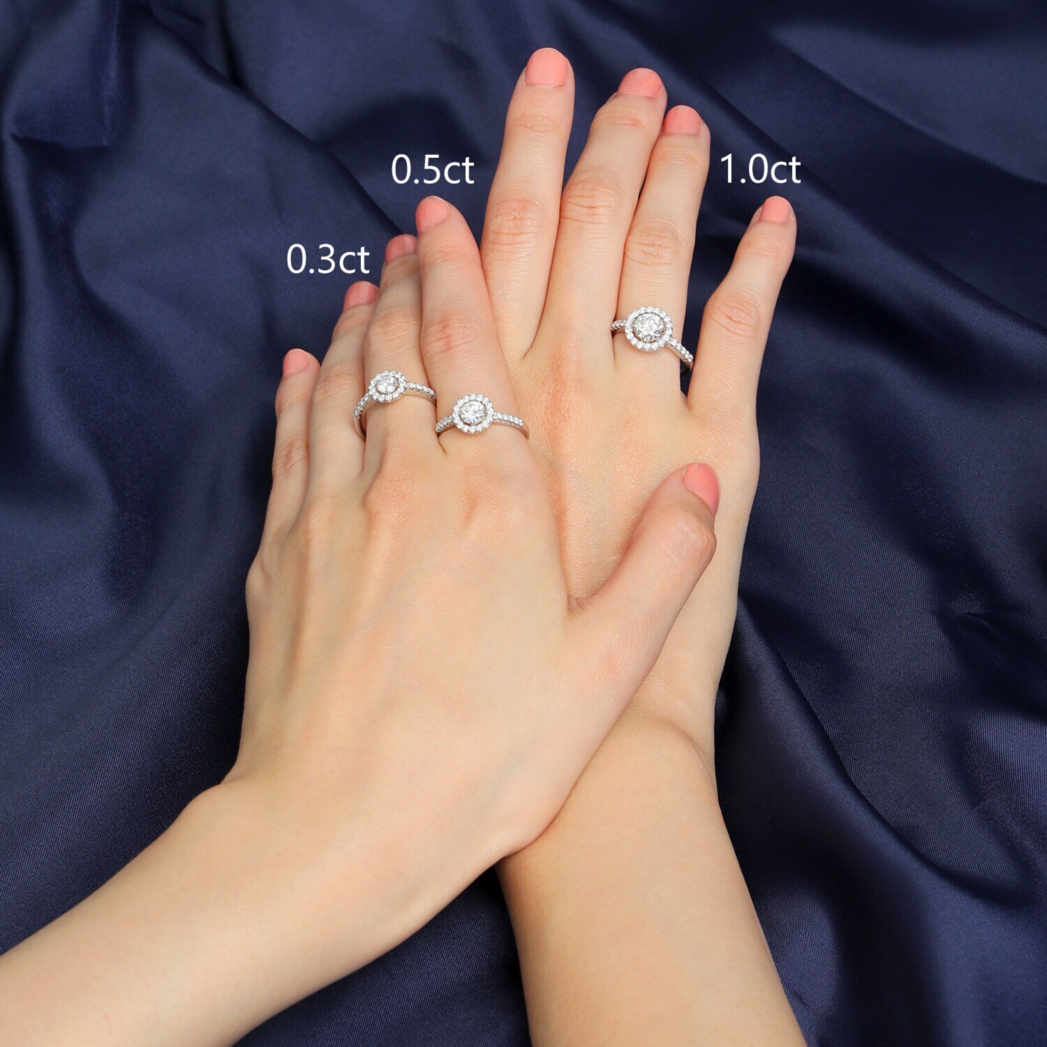 フロムアントワープ プラチナ９５０ 中石１カラットＵＰ トリプルエクセレント ダイヤモンド 取り巻きリング ＜ＧＩＡ鑑定書付＞