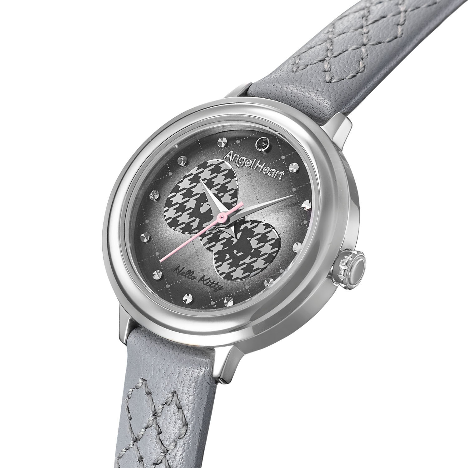 エンジェルハート ハローキティコラボ ビジュウ ラウンドフェイス レザーベルト ウォッチ