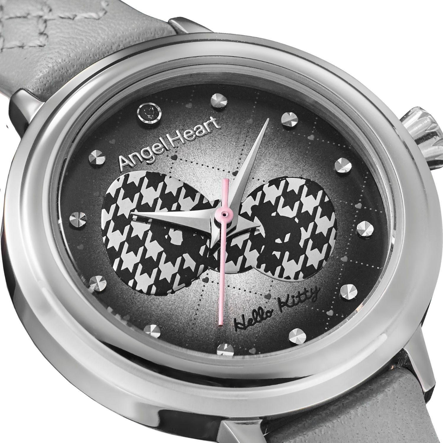 エンジェルハート ハローキティコラボ ビジュウ ラウンドフェイス レザーベルト ウォッチ
