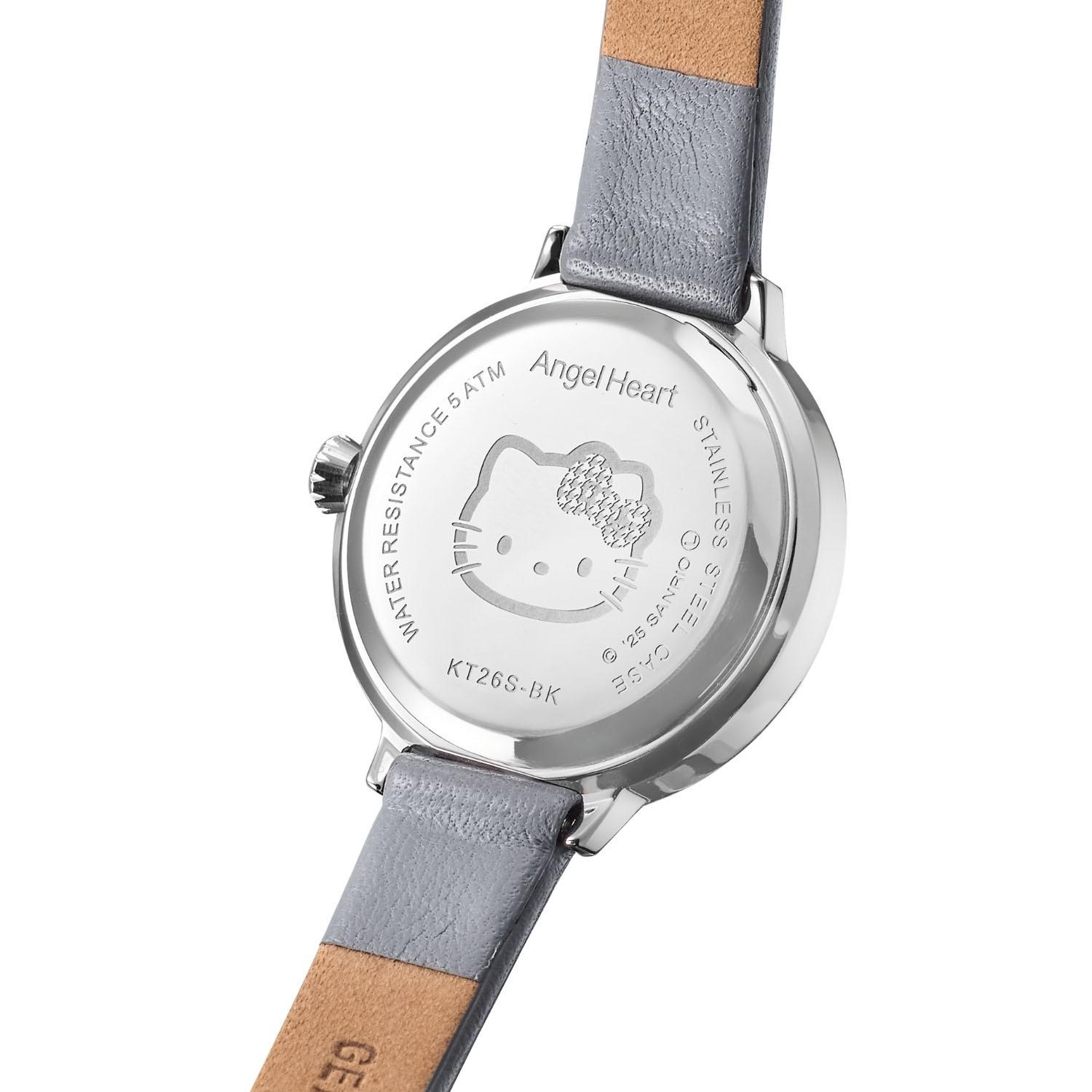 エンジェルハート ハローキティコラボ ビジュウ ラウンドフェイス レザーベルト ウォッチ
