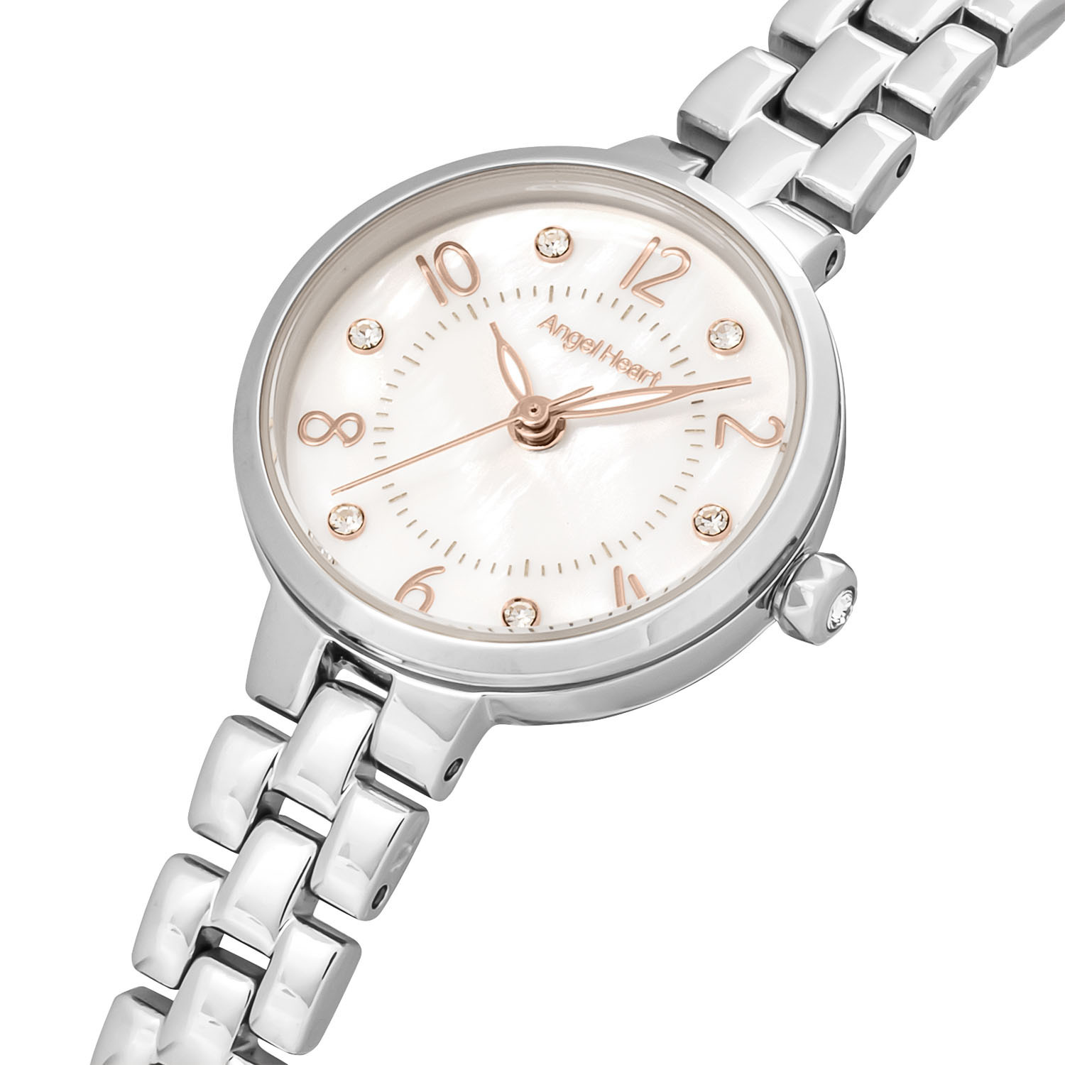 エンジェルハート トゥインクルハート ビジュウ ラウンドフェイス ウォッチ ＜シルバーカラー＞