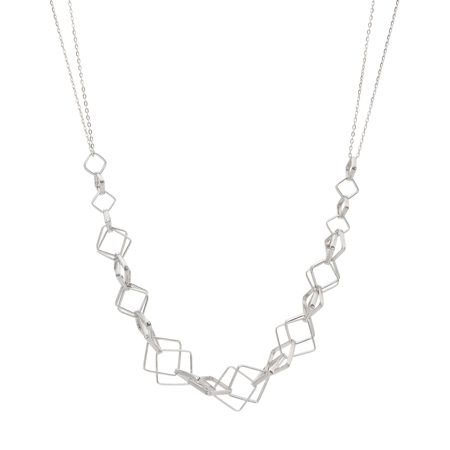 プラクア プラチナ８５０ スクエアモティーフ ネックレス
