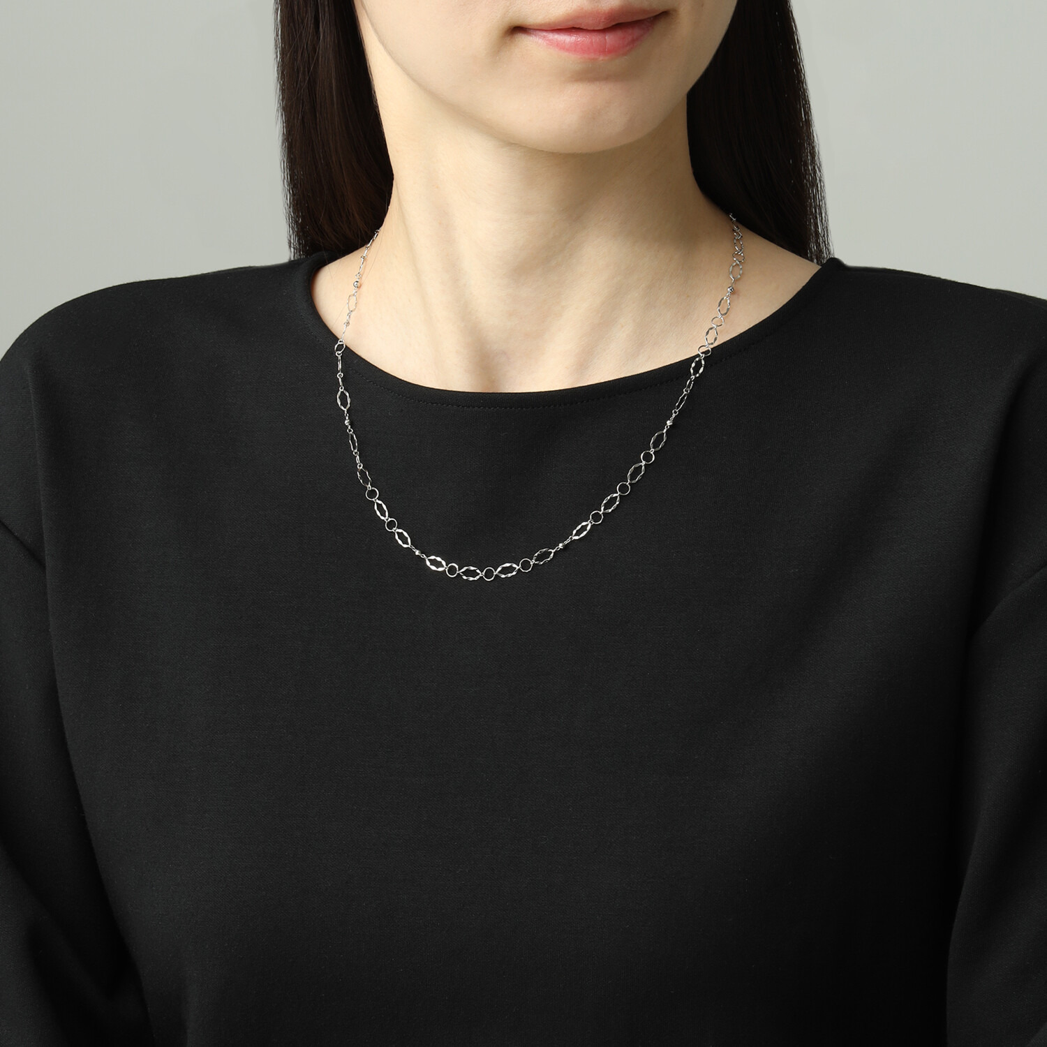 プラクア プラチナ８５０ ミックスパーツ リンクネックレス