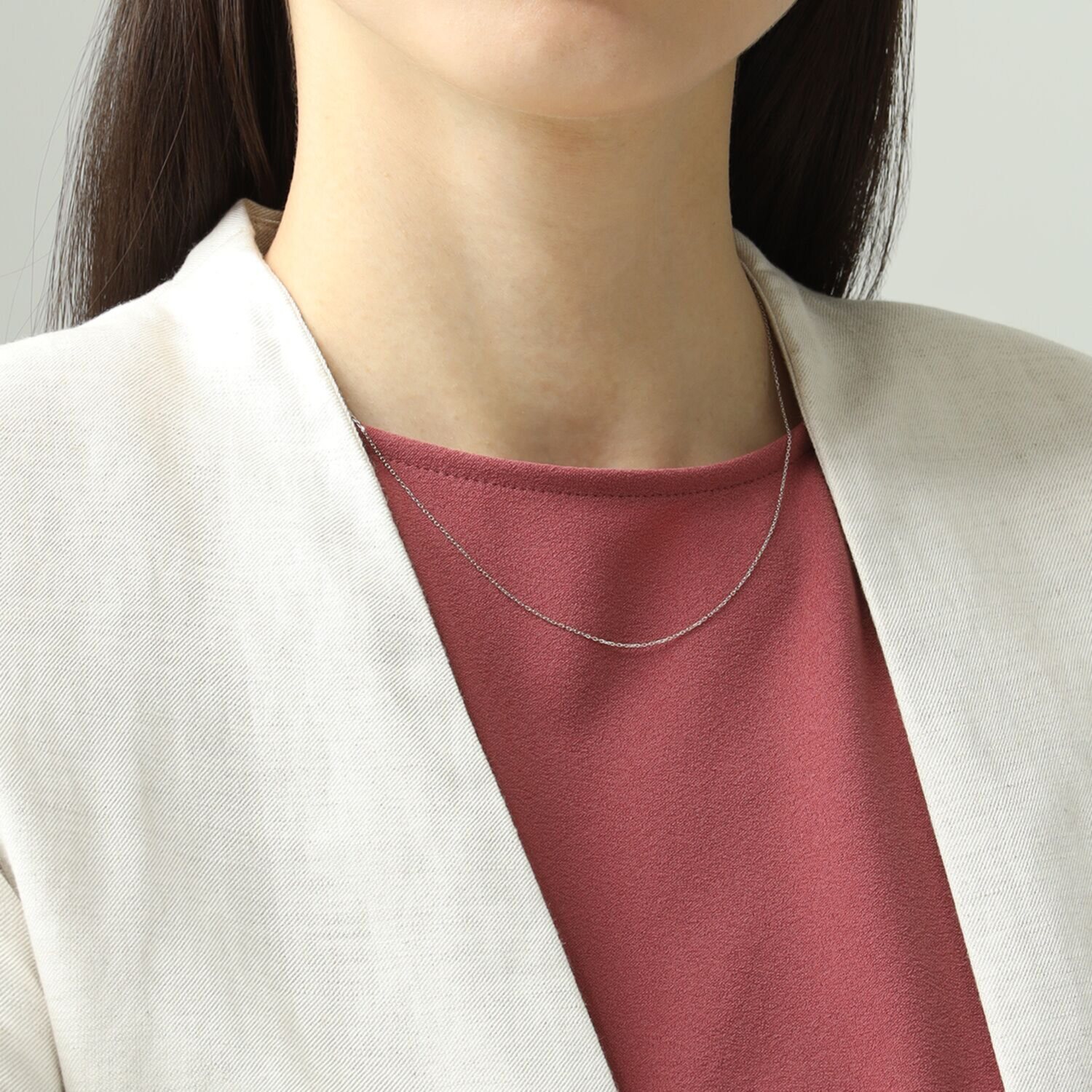 プラクア プラチナ８５０ ケーブルチェーン ネックレス