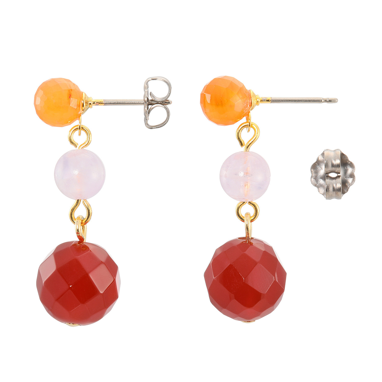 シマ・リリアーナ マルチジェム カラフル イヤリング／ピアス