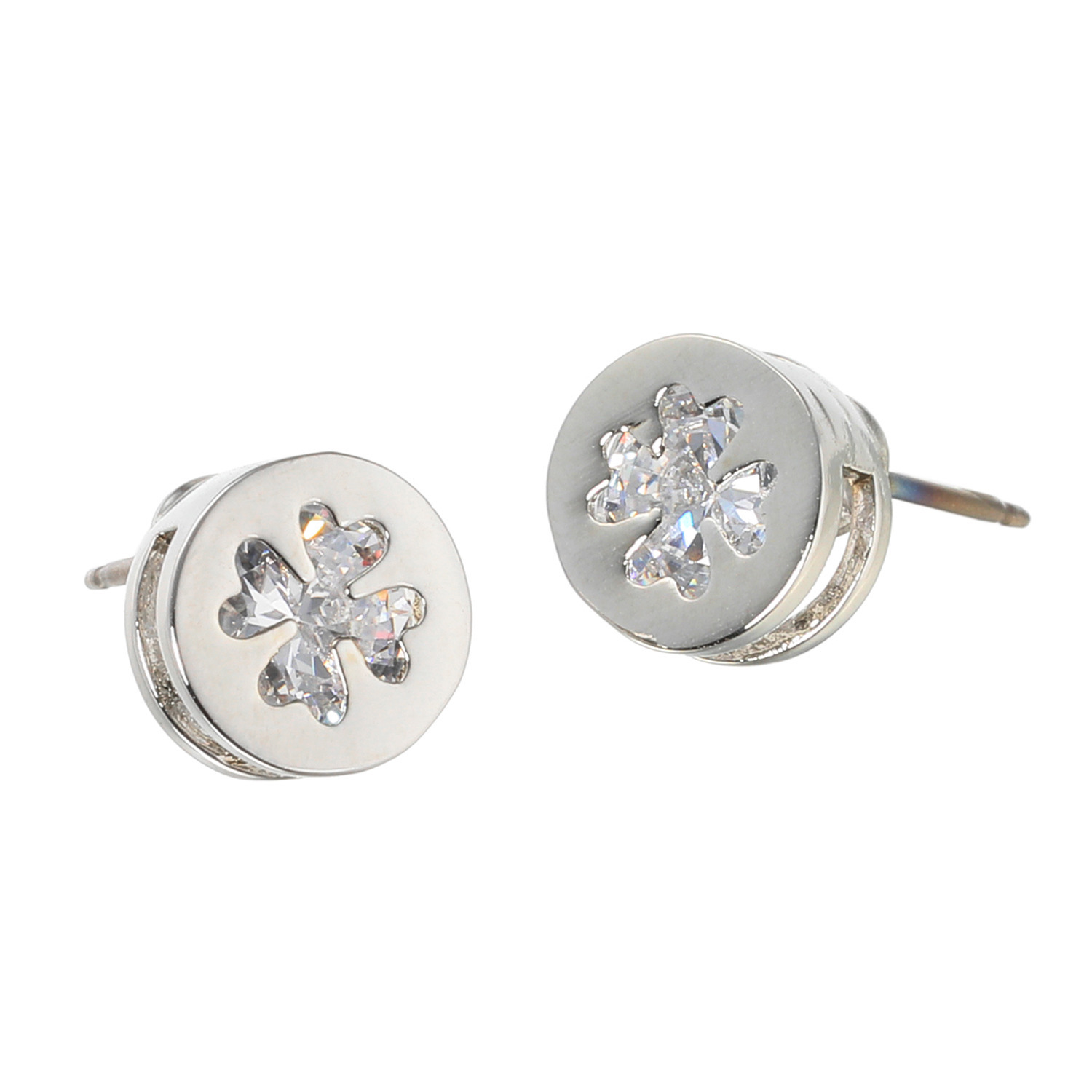 シマ・リリアーナ ＣＺ クローバーモティーフ イヤリング／ピアス