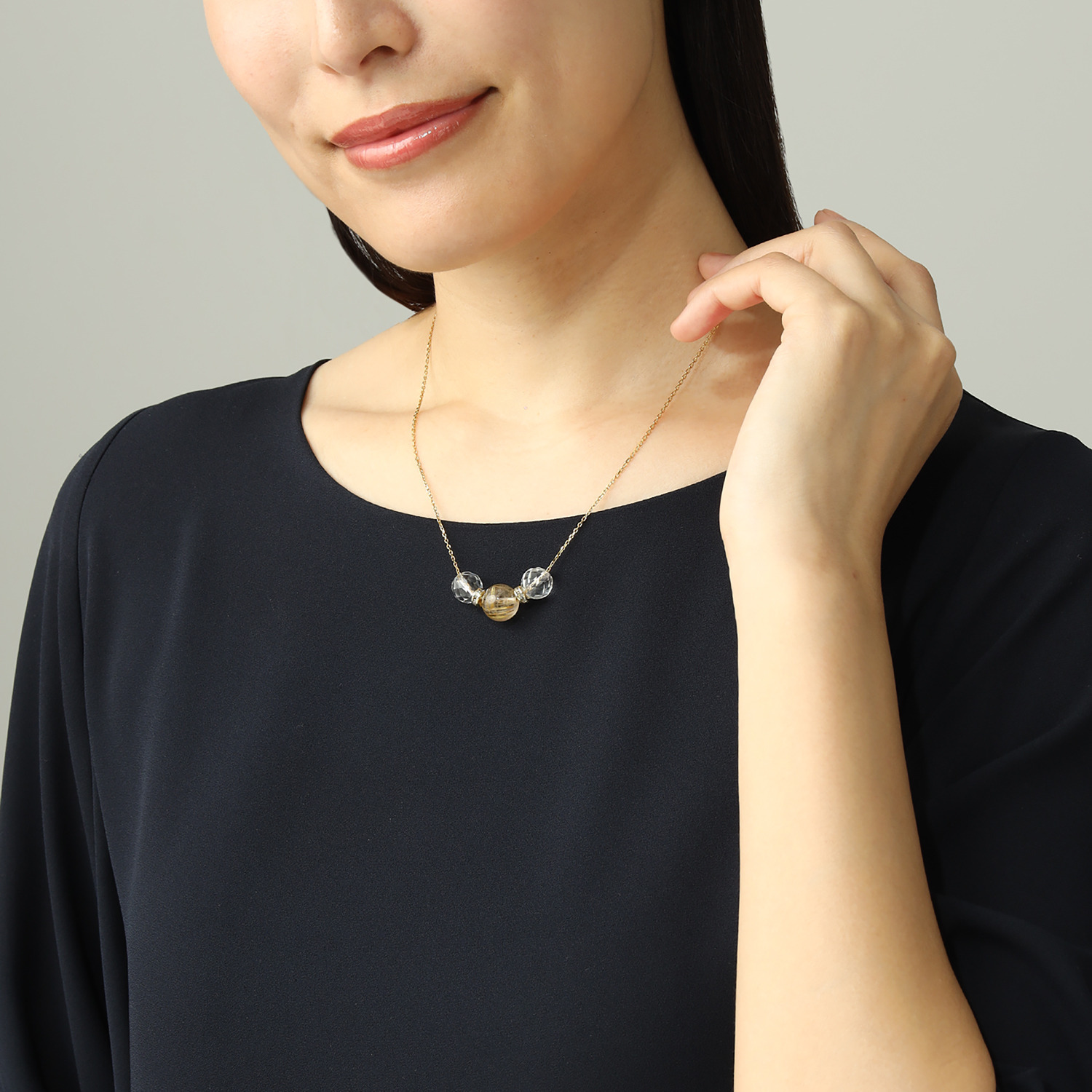 マイクローバー ジェムストーン ペンダント