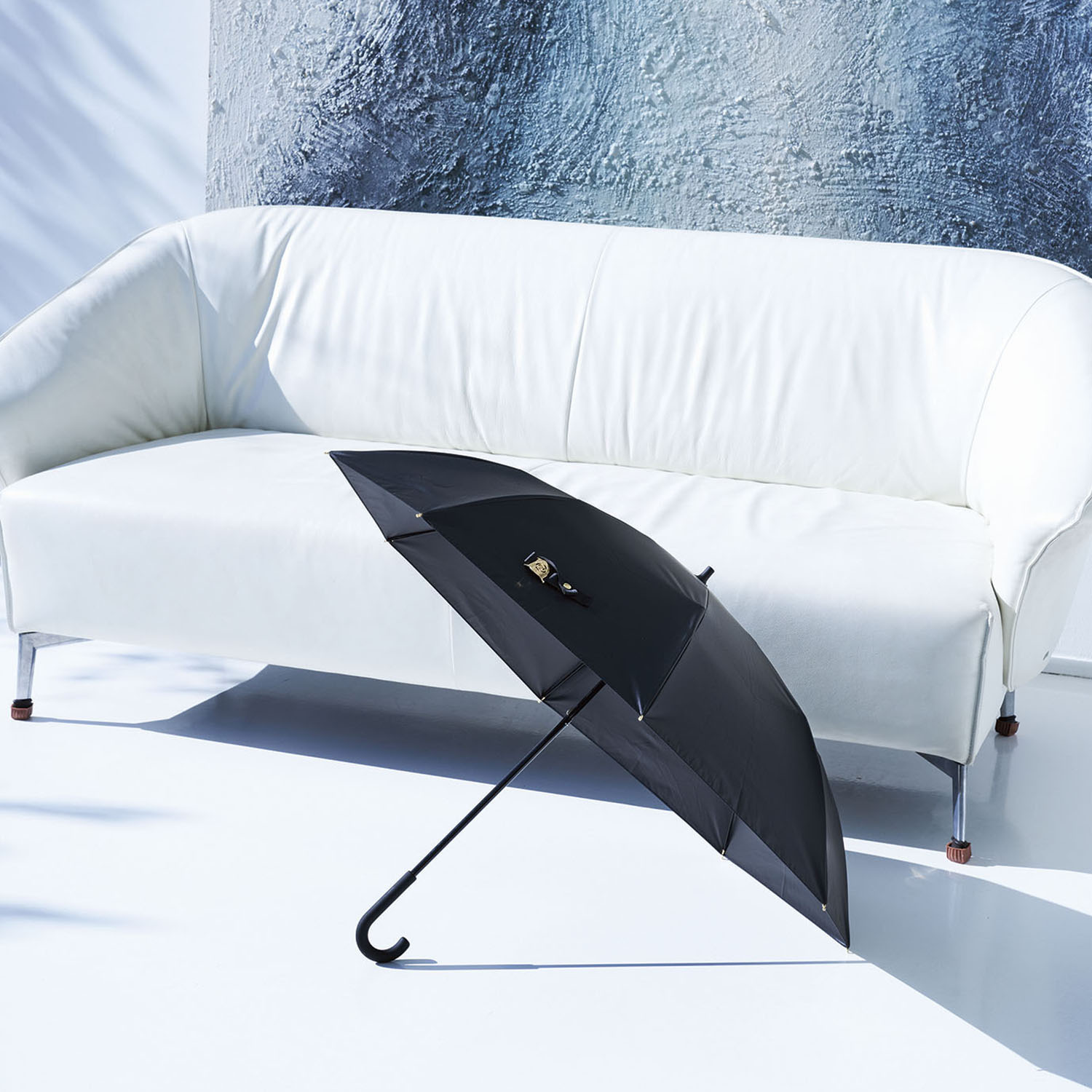 サンブロックラボ 遮夏クール晴雨兼用傘 ＜２段２ＷＡＹ Ｍａｔｔブラック＞