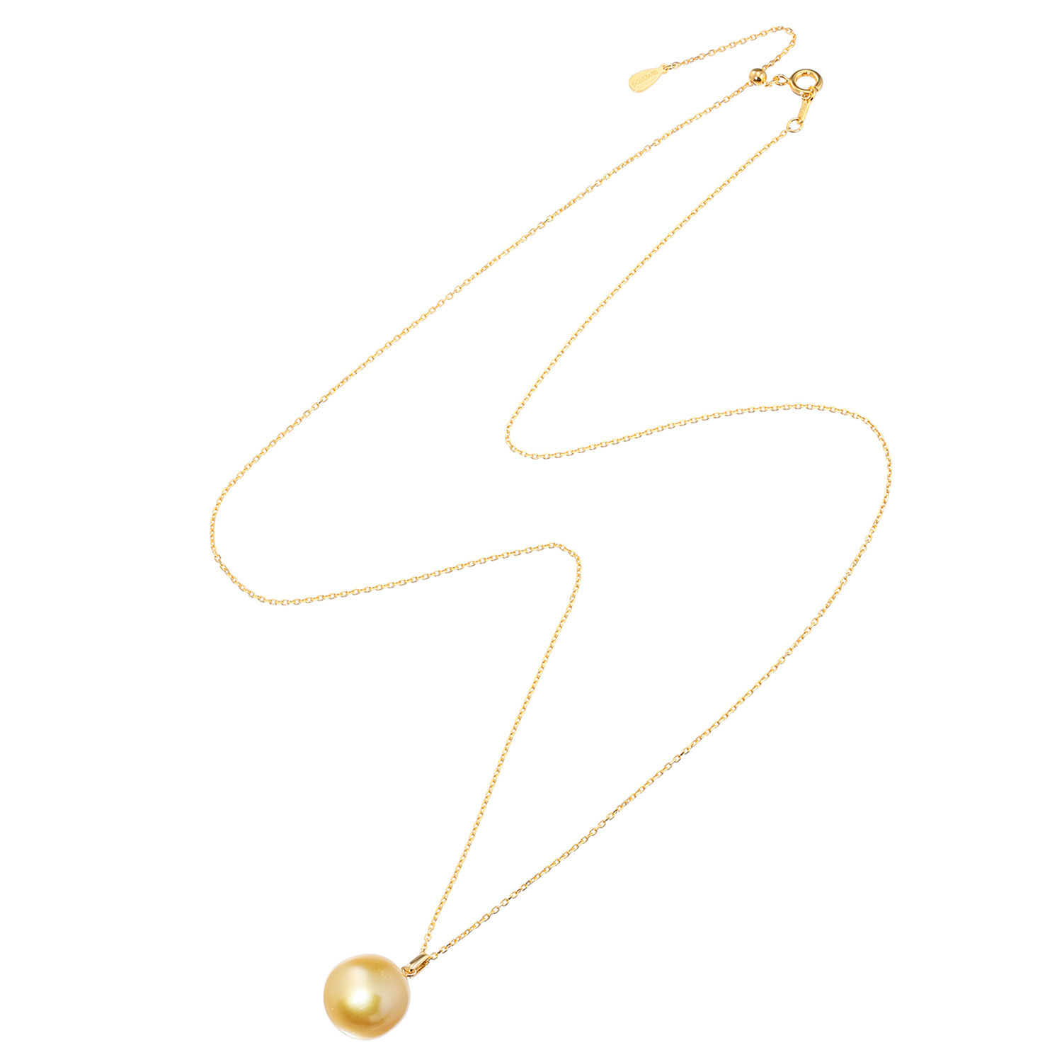 ジュペレ　ジョーヌ １８Ｋ ゴールデン白蝶パール １粒ペンダント