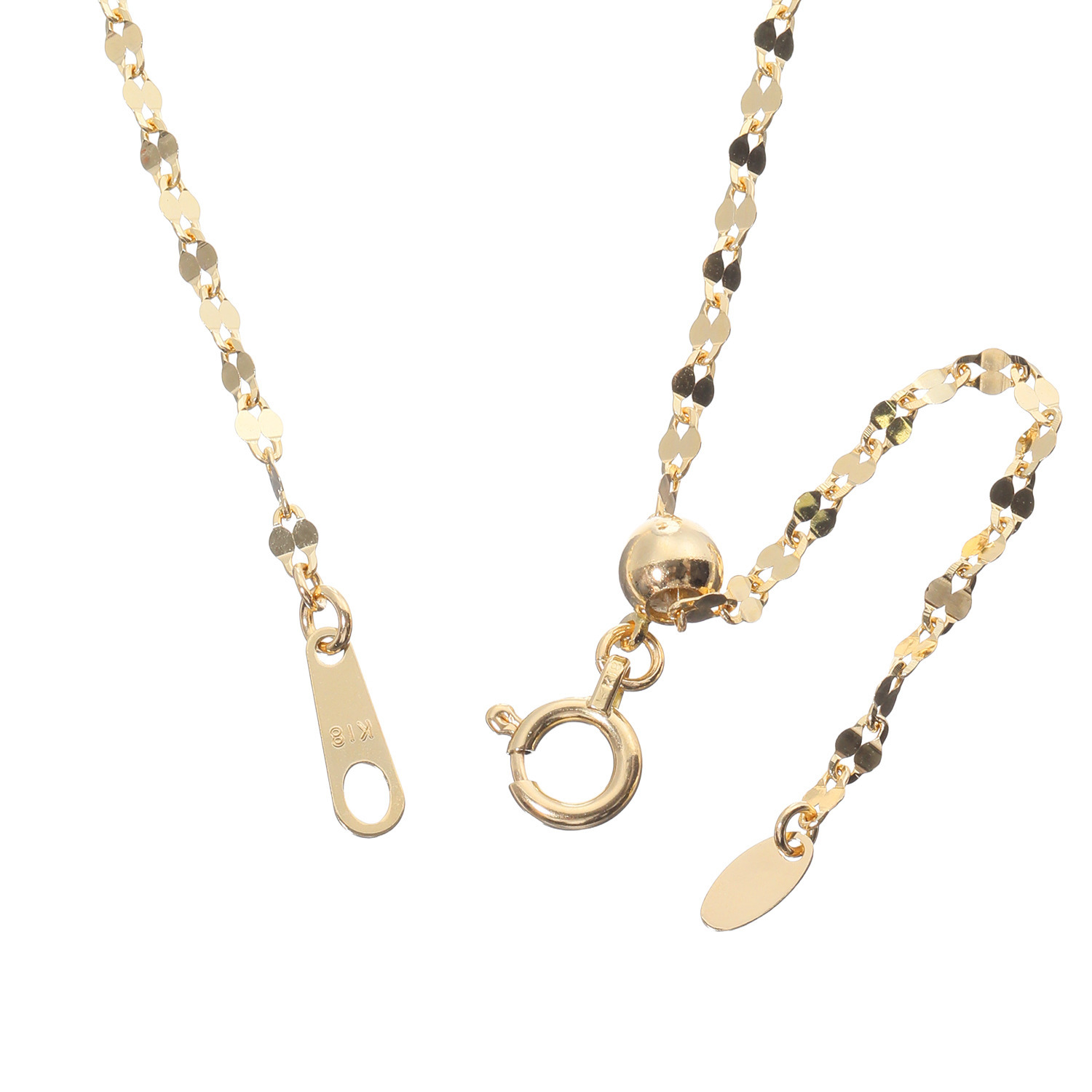 ジュペレ　ジョーヌ １８Ｋ １５ｍｍＵＰ ゴールデン白蝶パール トゥインクル ロングネックレス