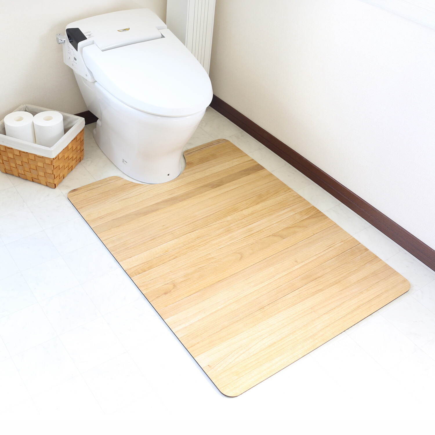 ｋｉｒｉｓａｉ 桐のはっ水・消臭 トイレマット ＜８０×１０５ｃｍ＞