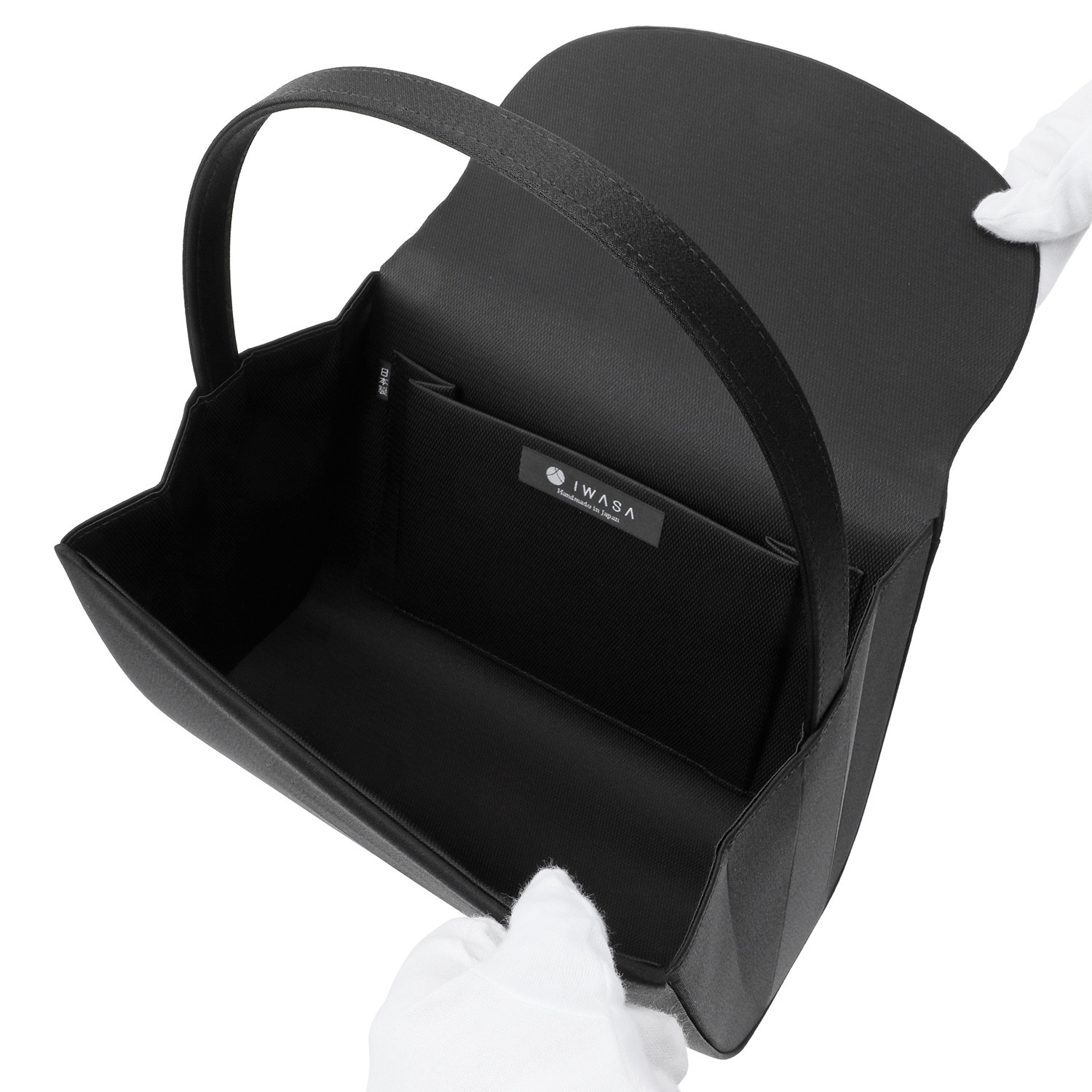 岩佐 国内生産 コード刺しゅう インナーマグネット フォーマルハンドバッグ