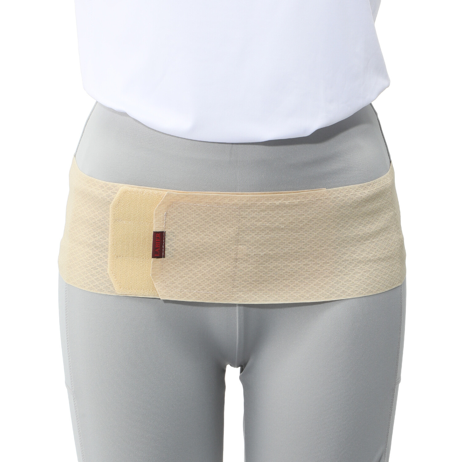 特殊素材でサラっと快適！ 超薄型 腰部骨盤 テーピングサポーター ２枚組