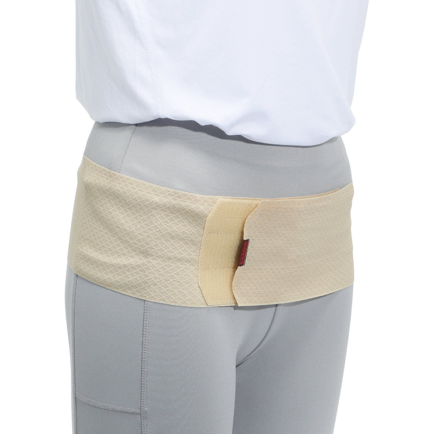 特殊素材でサラっと快適！ 超薄型 腰部骨盤 テーピングサポーター ２枚組