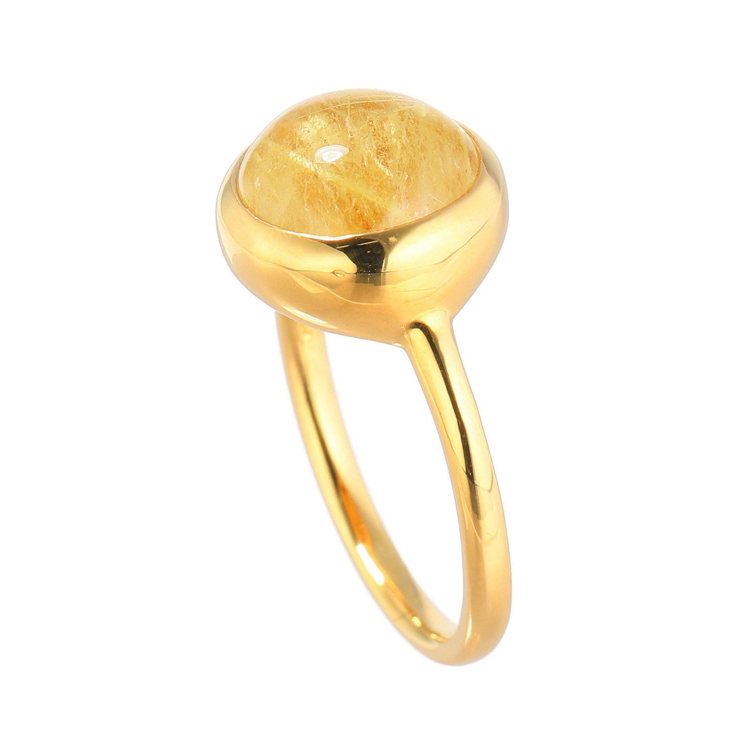 ルーチェペールドンナ シルバー ルチルクォーツ ソリティアリング