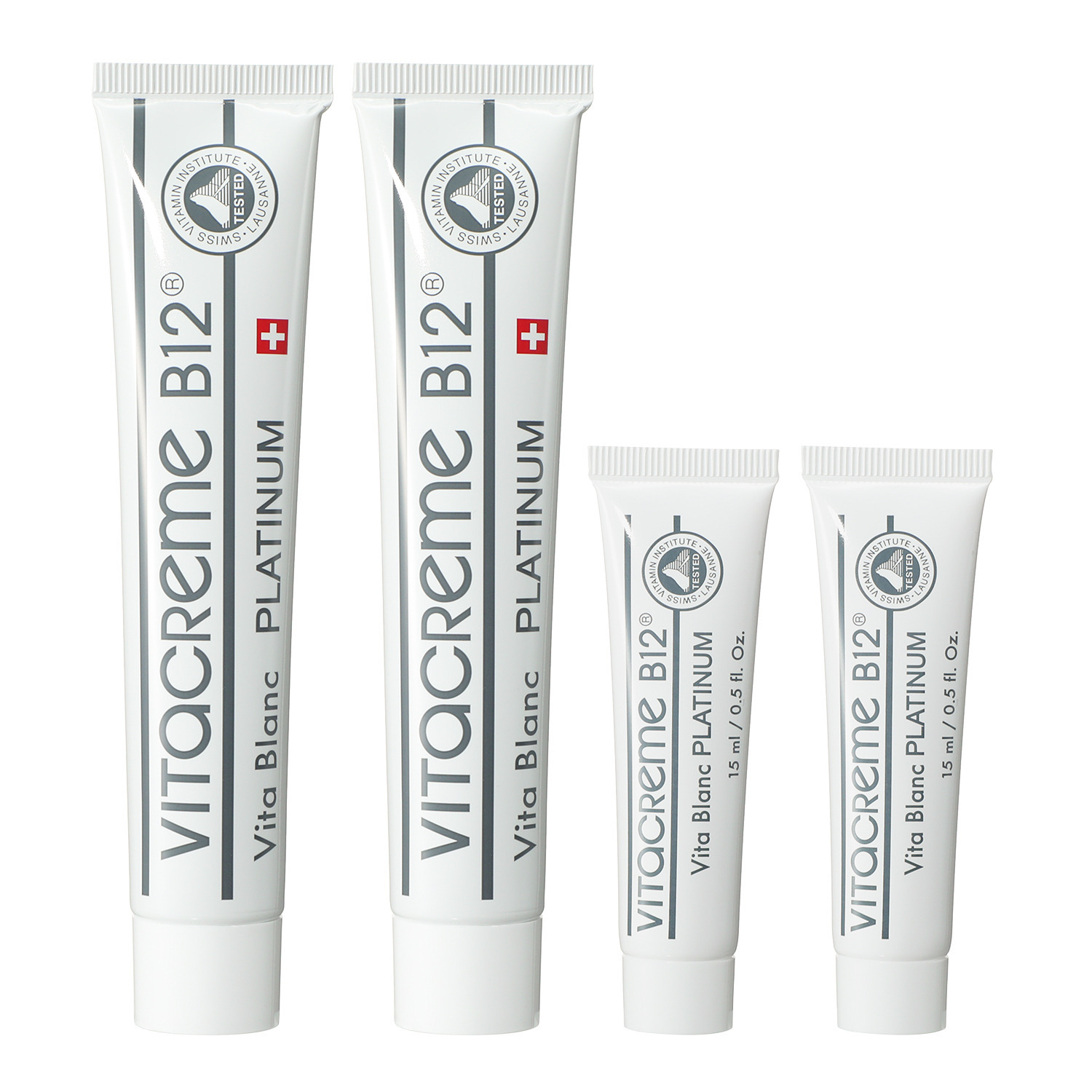 ビタクリーム　Ｂ１２ さらっとすべすべ！ みずみずしいツヤ美肌 ビタブラン　プラチナム ２．６本分セット