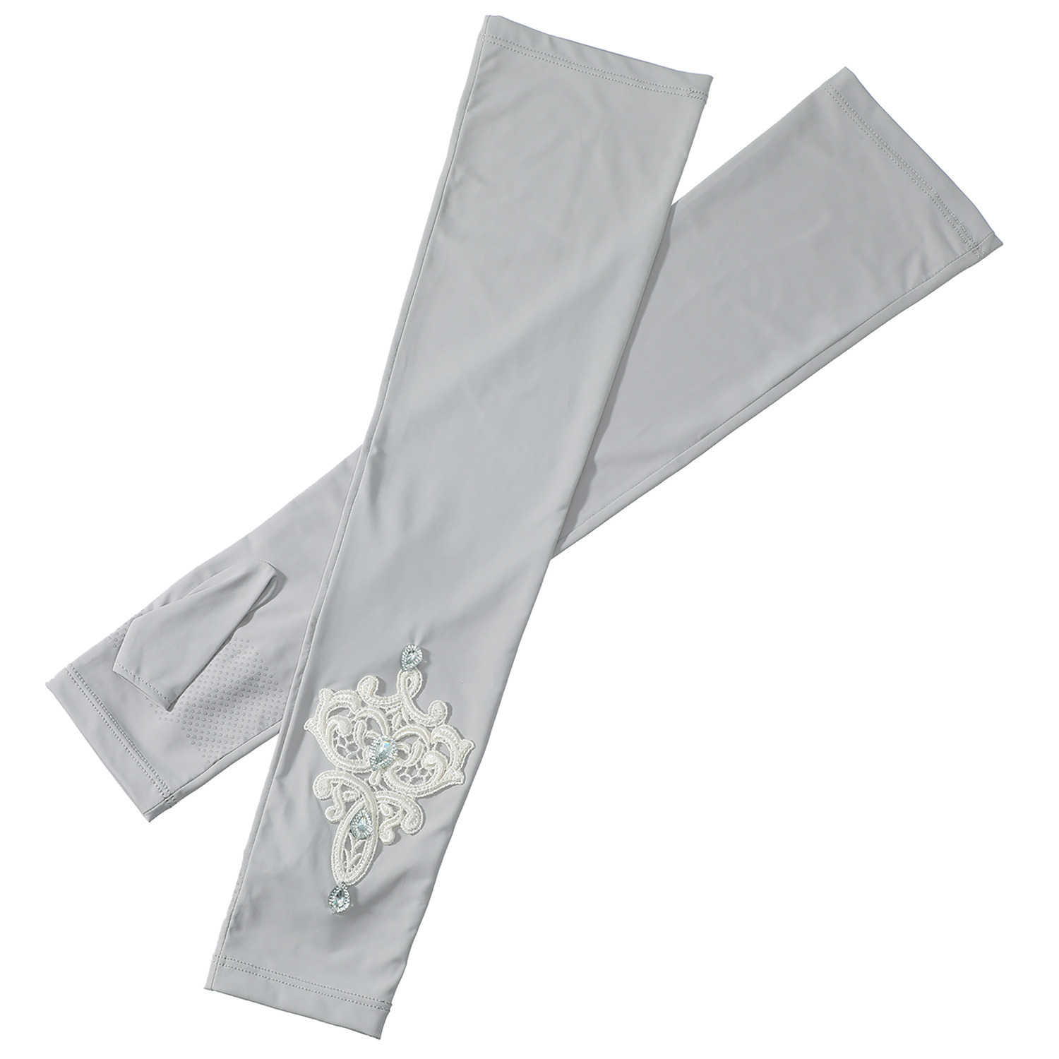 ラ　ルイス ソレイユ レースモティーフ付 ＵＶロング手袋