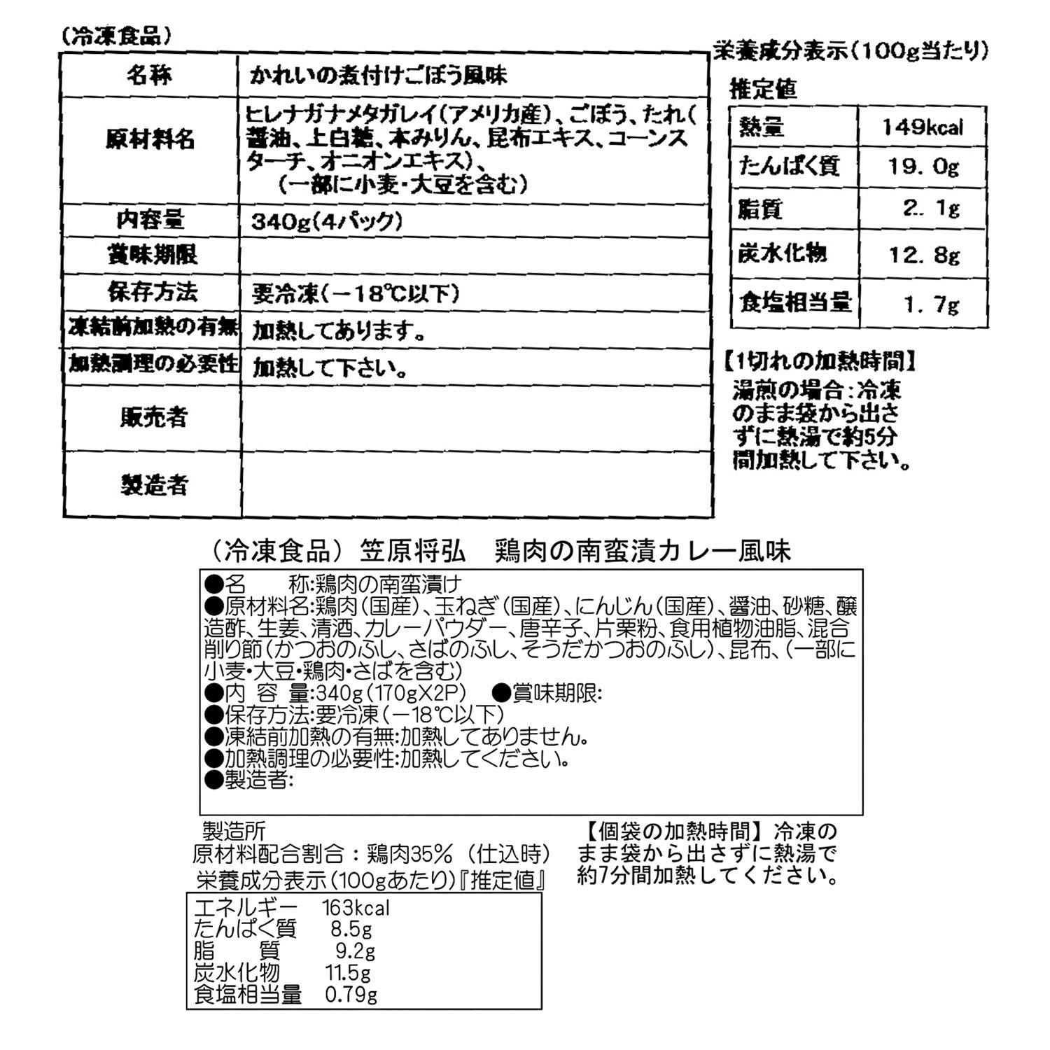 「賛否両論」笠原将弘 煮魚４ヶ月頒布会