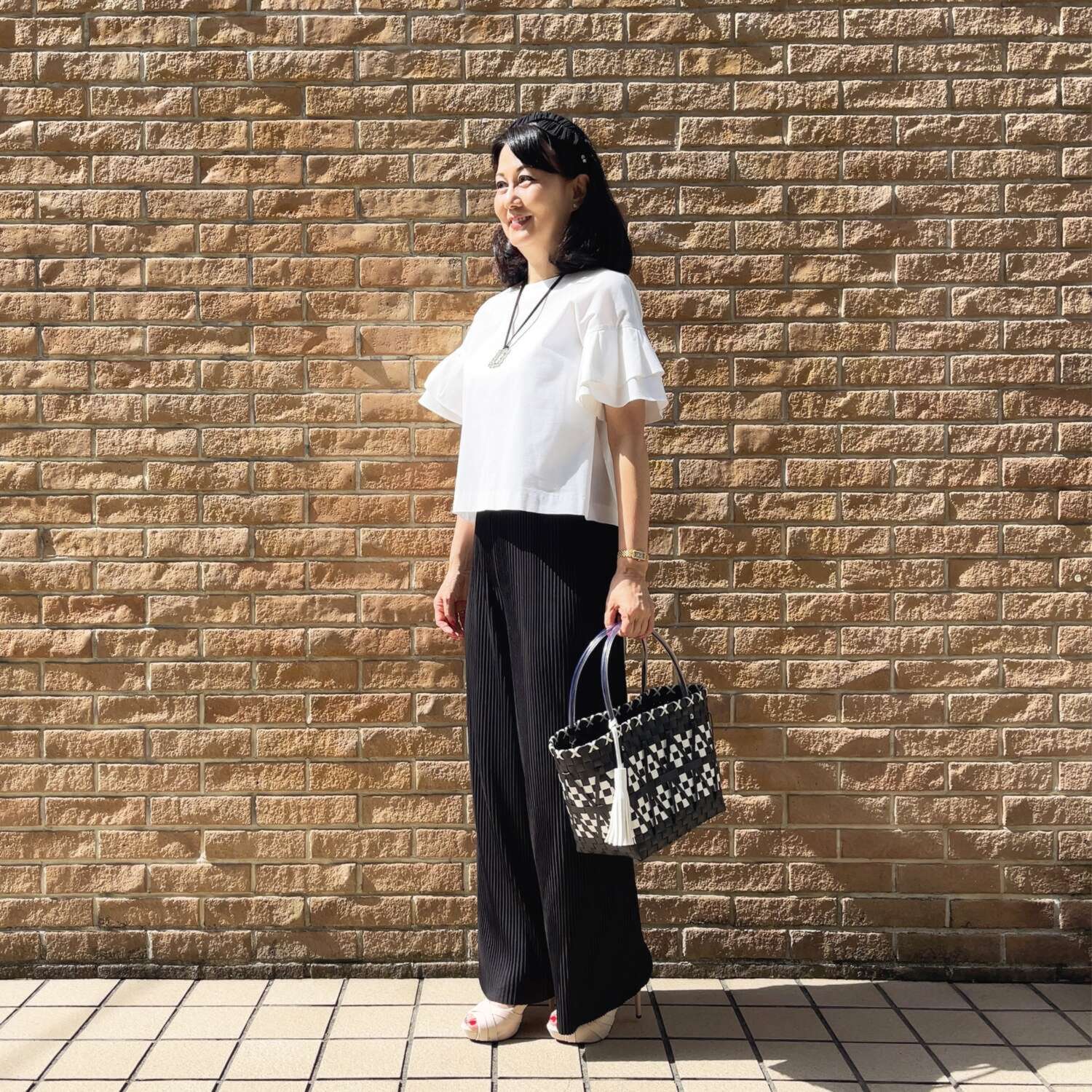 女の欲望 接触冷感・ＵＶカット はさみで切るだけ！ プリーツパンツ＆ ワイドＴシャツ