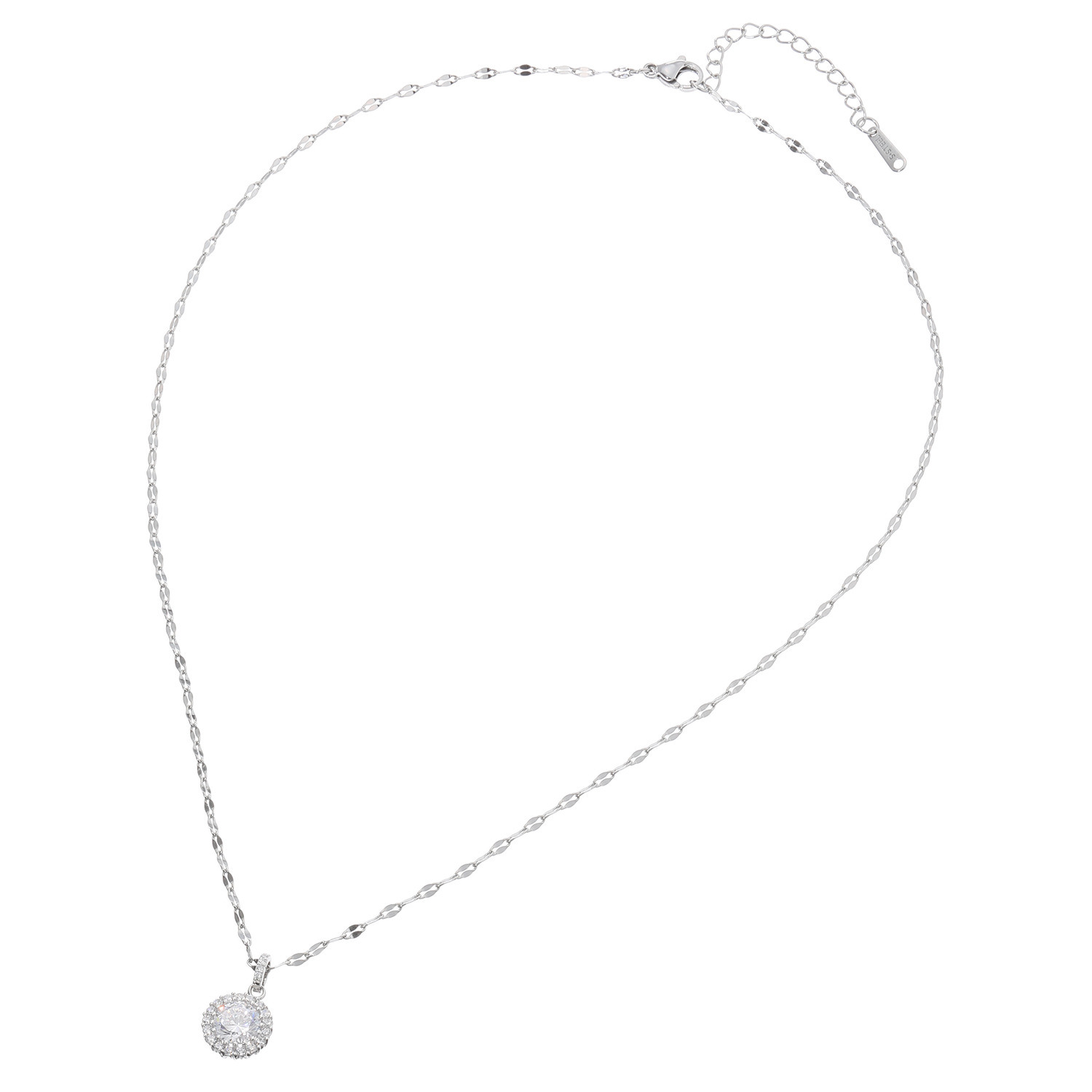 ニューヨークからの贈り物 シルバー　ＣＺ ニューヨーク・ エクセプショナル・ カット（Ｒ） ヘイローペンダント “グロリア”