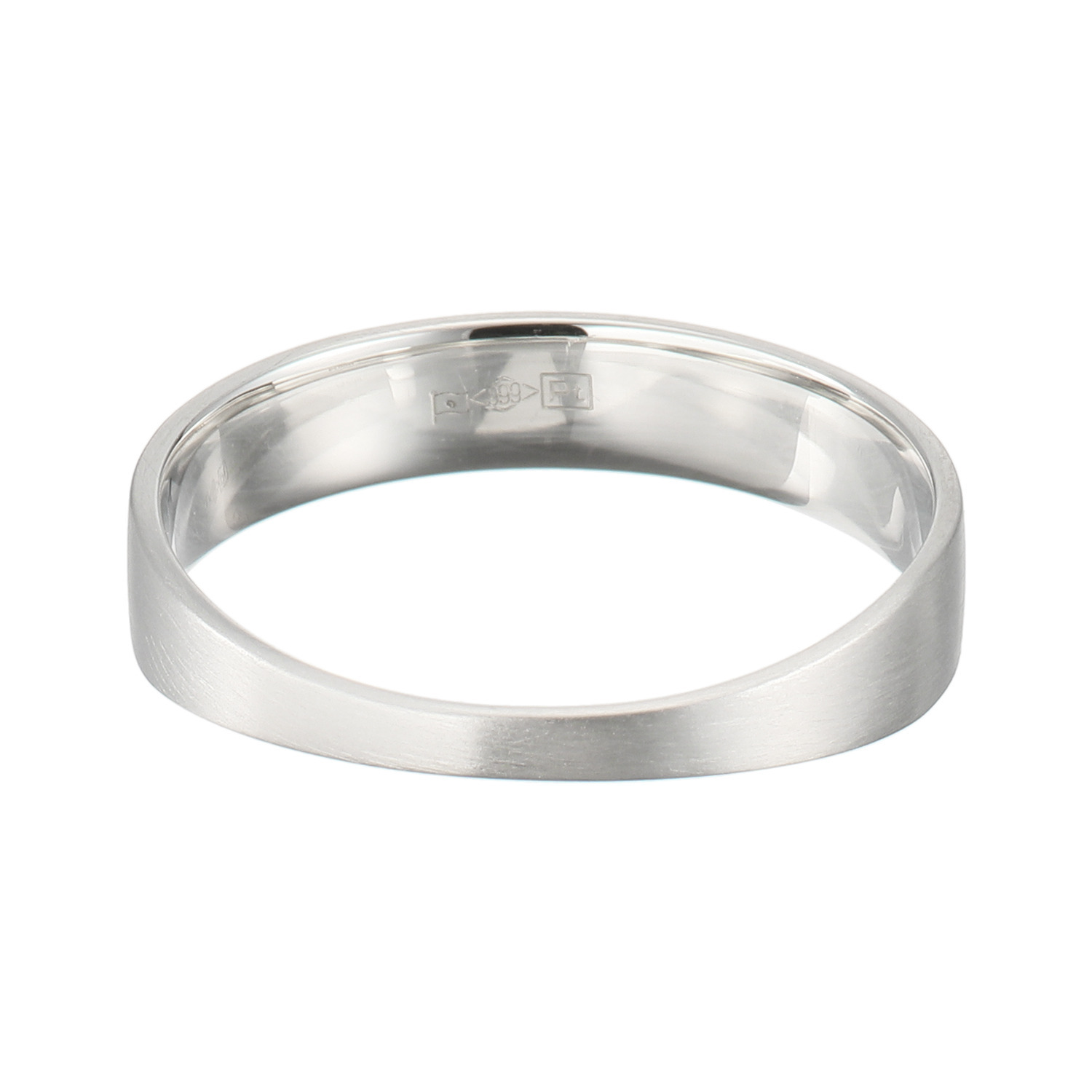 ジュウ 純プラチナ 平打ちリング