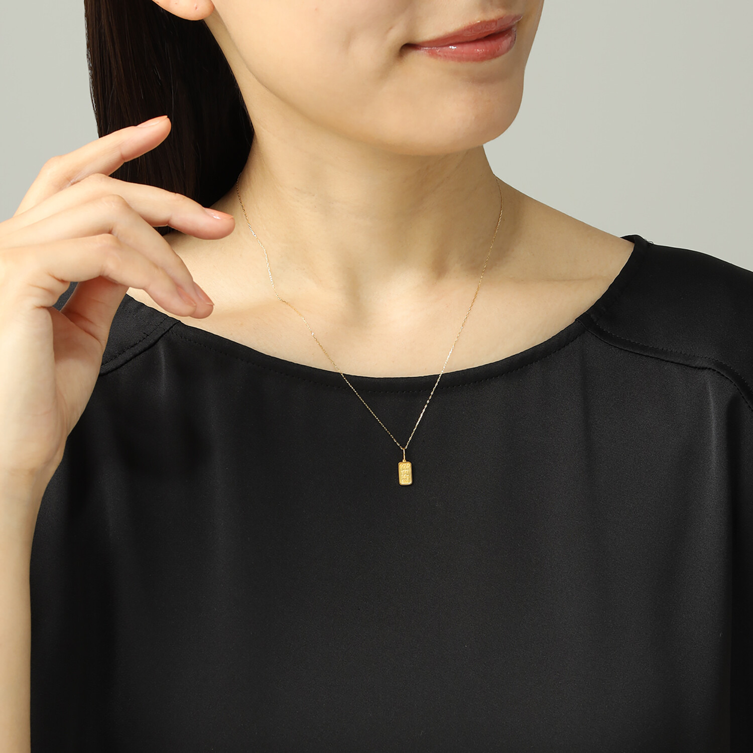 ジュウ 純金 １ｇ　インゴット ミニチュアバー（Ｒ） ペンダントトップ