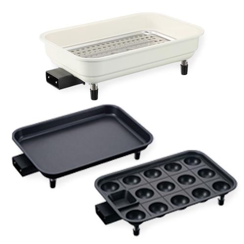 レコルト ヘルシーな蒸し料理も たこ焼きも楽しめる！ ホットプレート ＲＨＰ−１ 特別セット