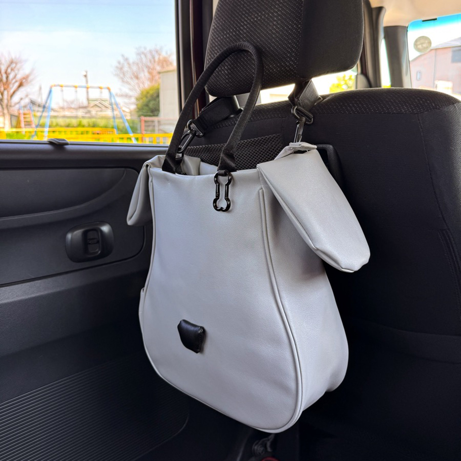ルノン 機能性バツグン わんちゃんデザイン ２ウェイ縦型トートバッグ