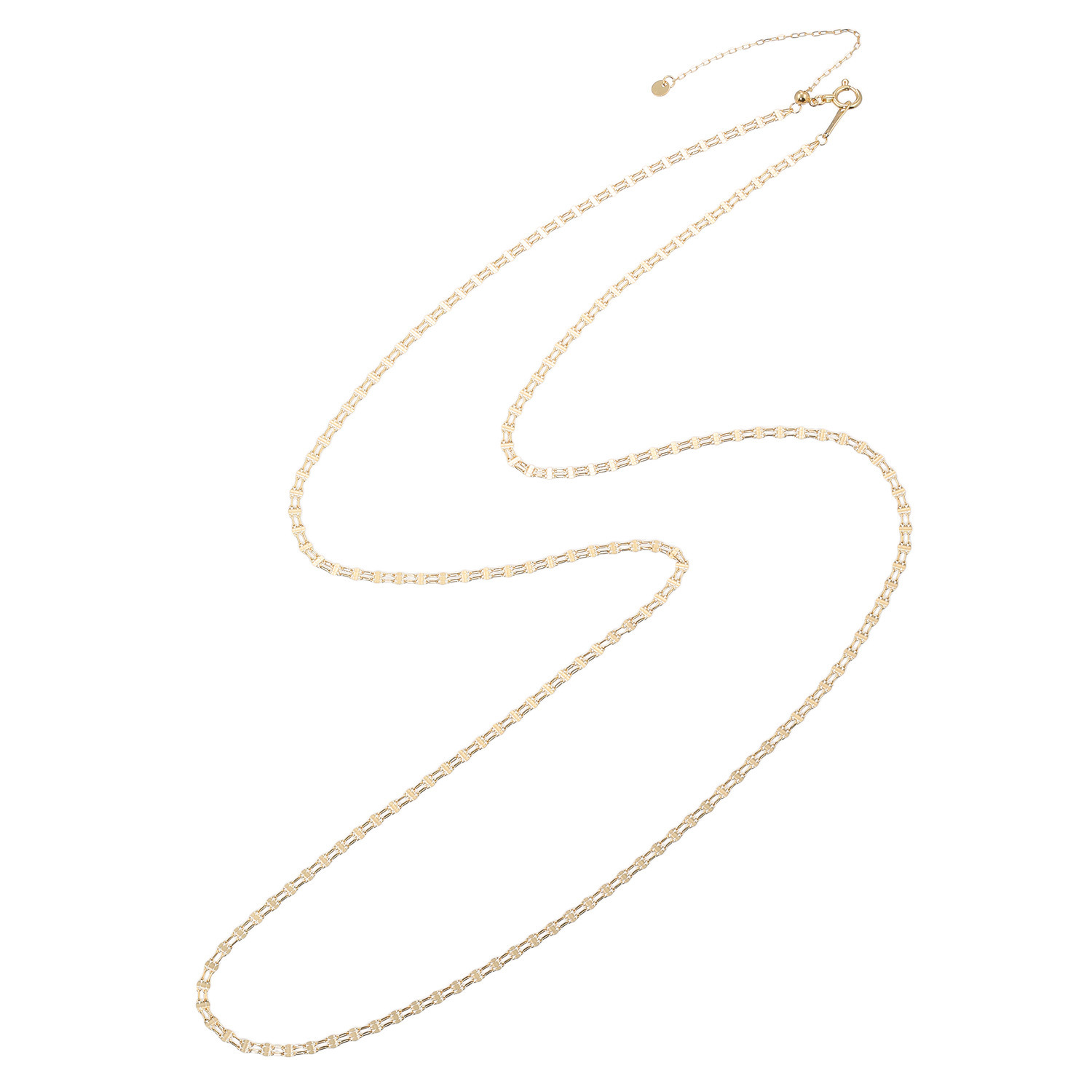 シャイン　シュプリーム １８Ｋ ビスマルク スライドロングネックレス
