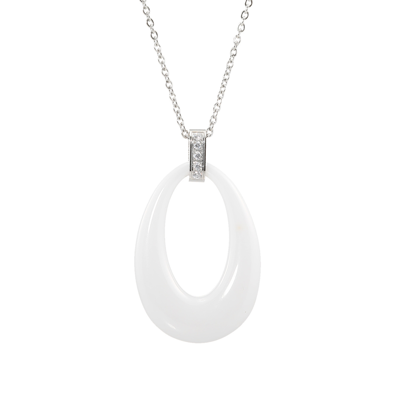 デイスティー サージカルステンレス チェーン＆ＣＺ セラミックペンダント