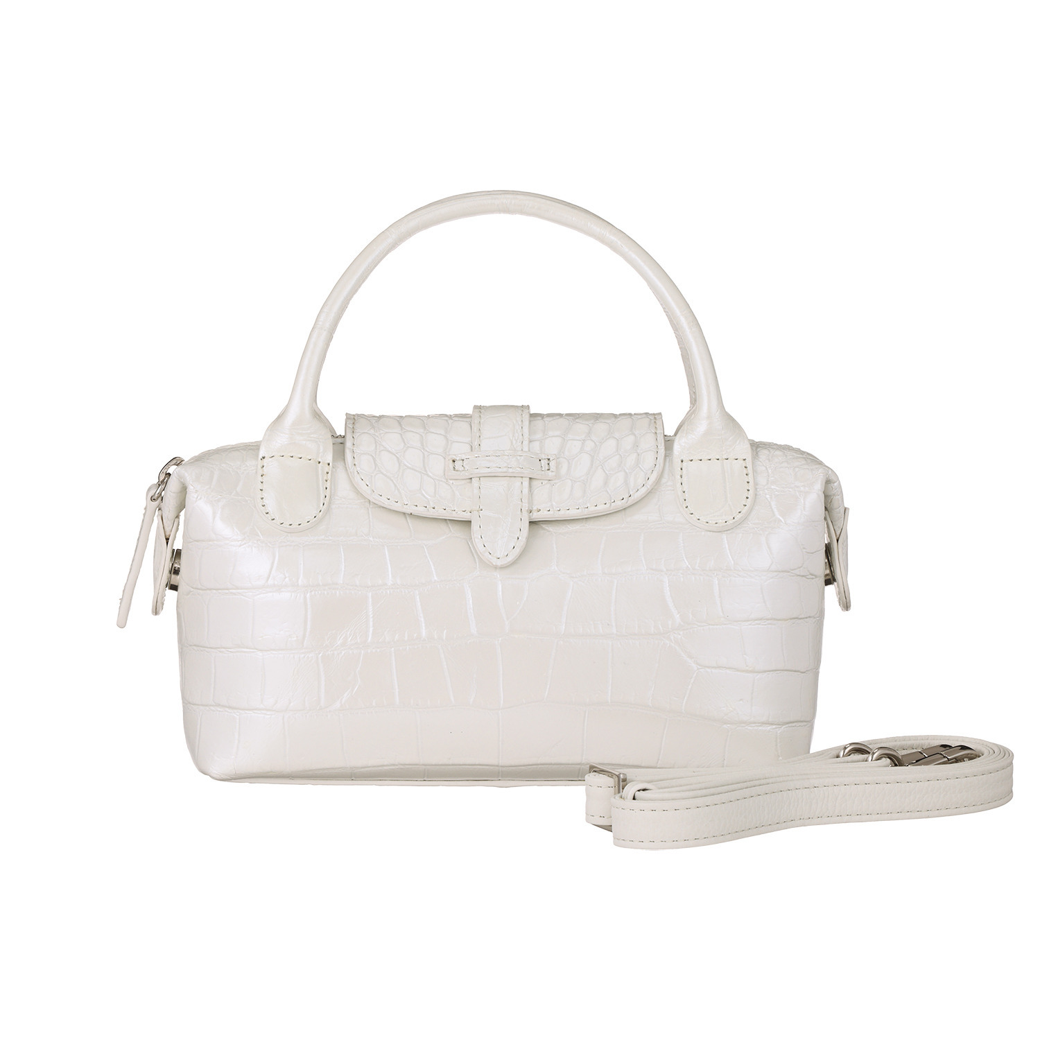 マットクロコダイル コンパクト２ウェイバッグ