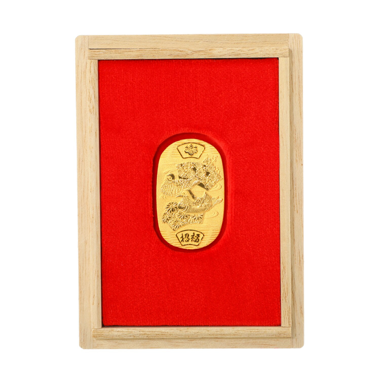 光則 純金製　小判 “おしどりと花” ＜５ｇ＞