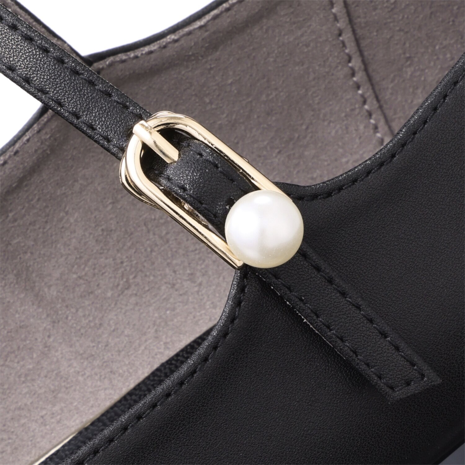 ニカル パールビジュウアクセント メリージェーンパンプス