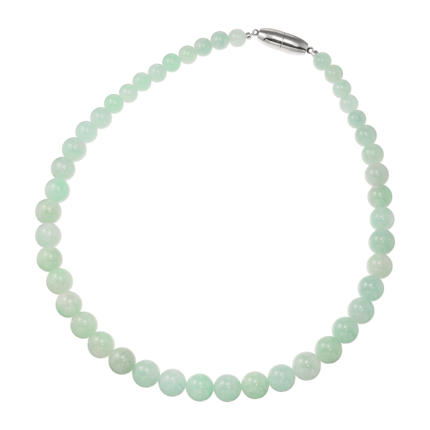 グランシフォレ 翡翠 ラウンドビーズ ネックレス