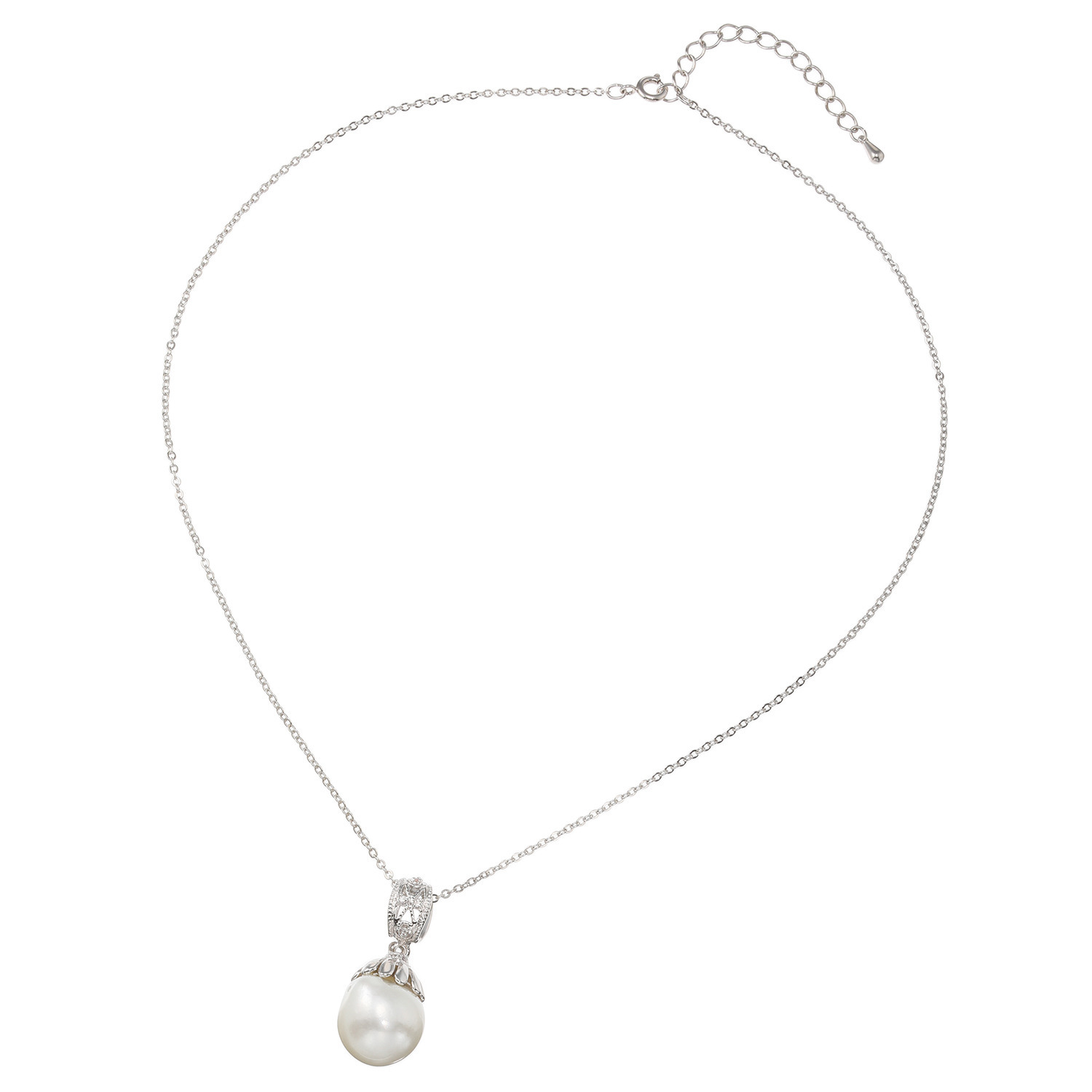 グランシフォレ 白蝶パール エレガンス ボリュームペンダント