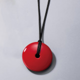 坂本これくしょん ロングペンダント “朱の太陽” ＜朱色＞
