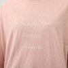エムエムオー 刺しゅうのロゴが目を惹く 綿１００％ 七分袖 クルーネックＴシャツ