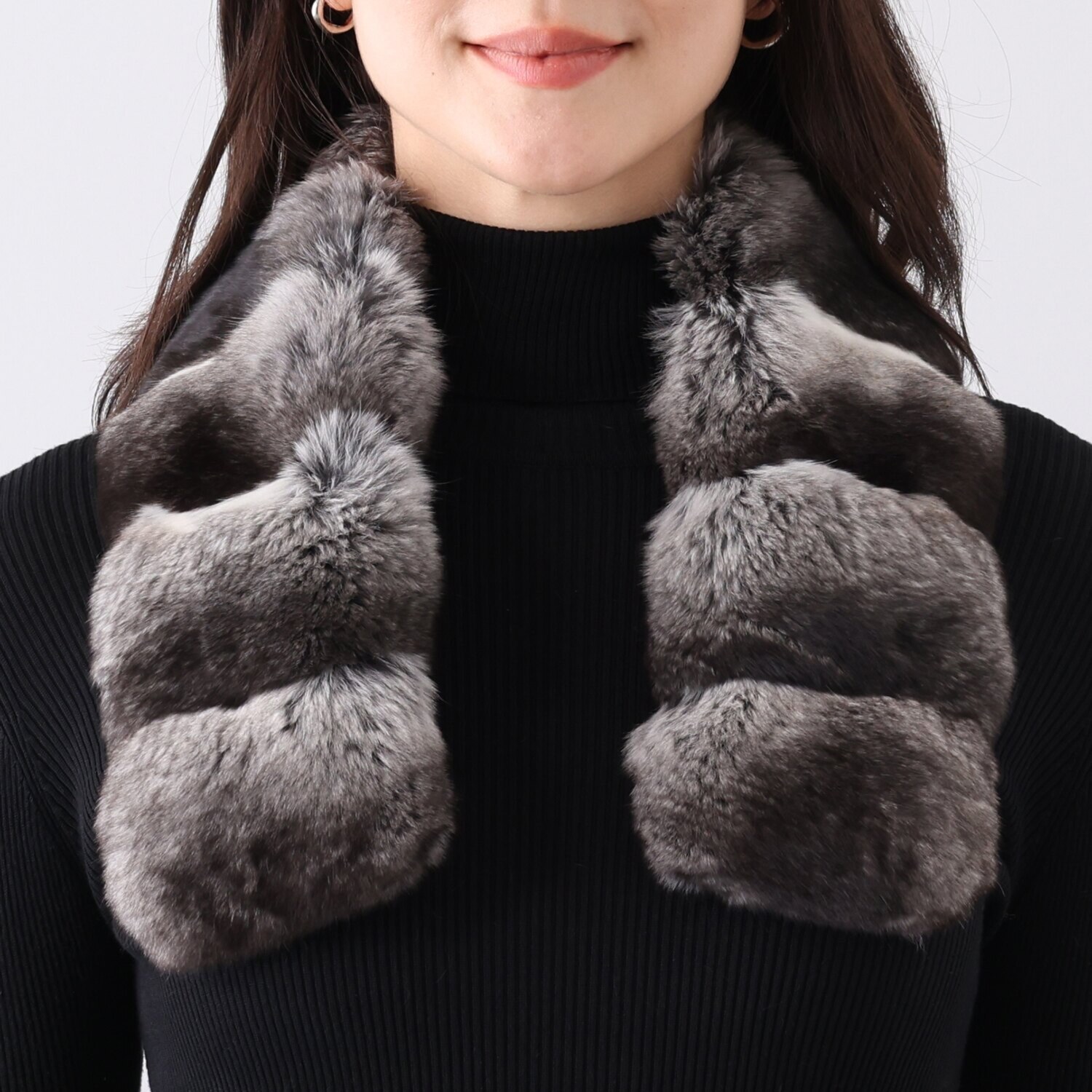 日本製 チンチラ マフラー