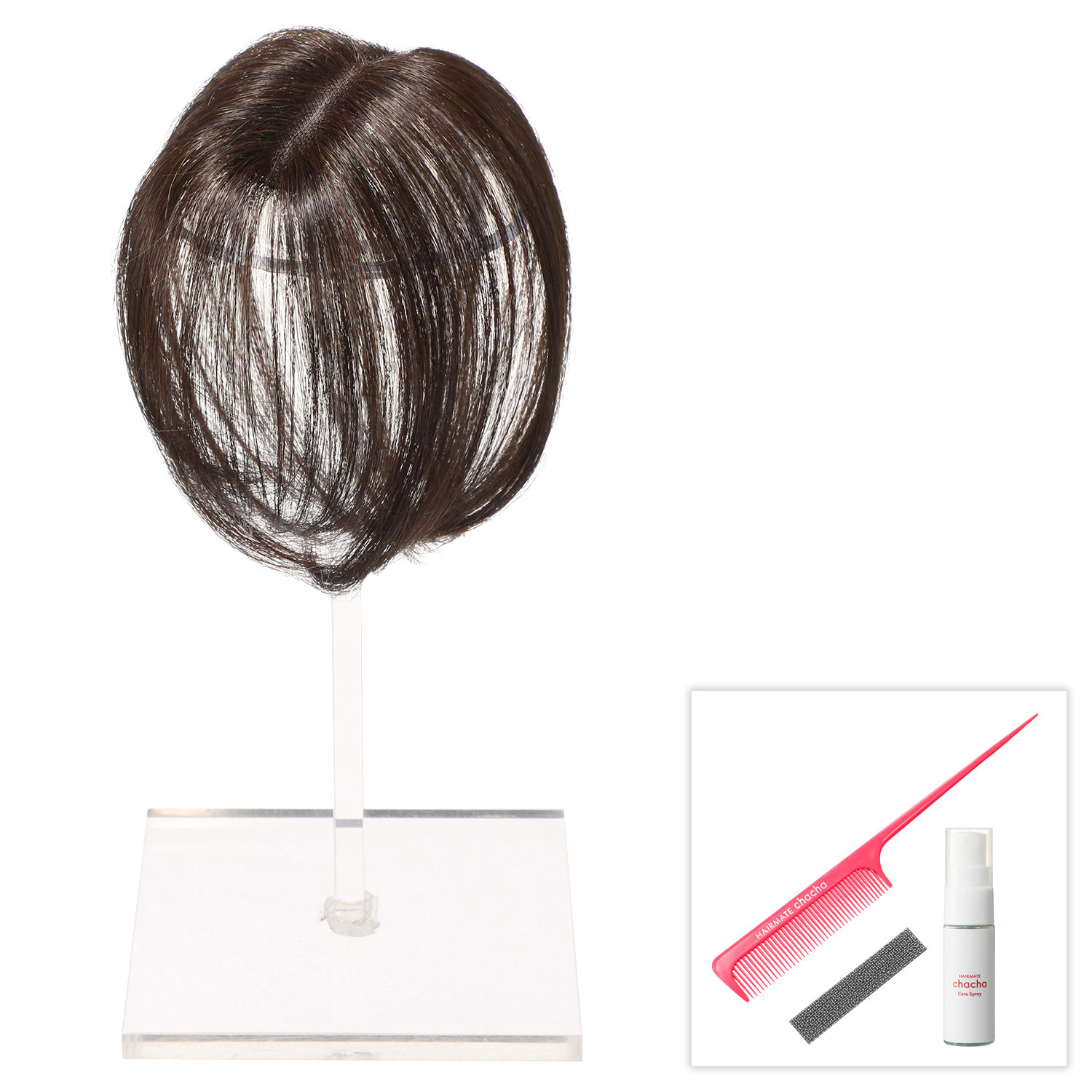 ぺスカ 特許取得！ ふんわりボリューム演出 クリップ不要！白髪特化型 ポイントウィッグ チャチャ＜ショート＞ 特別セット