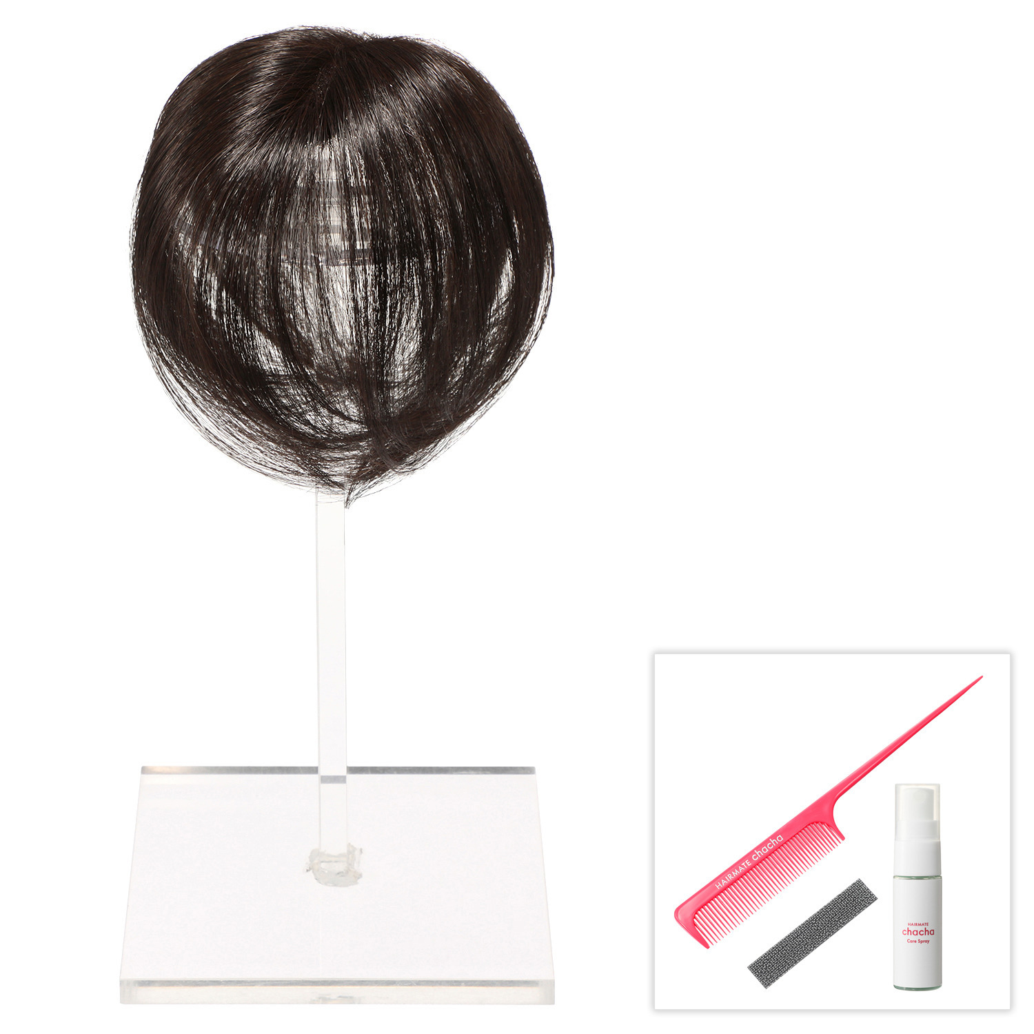 ぺスカ 特許取得！ ふんわりボリューム演出 クリップ不要！白髪特化型 ポイントウィッグ チャチャ＜ショート＞ 特別セット