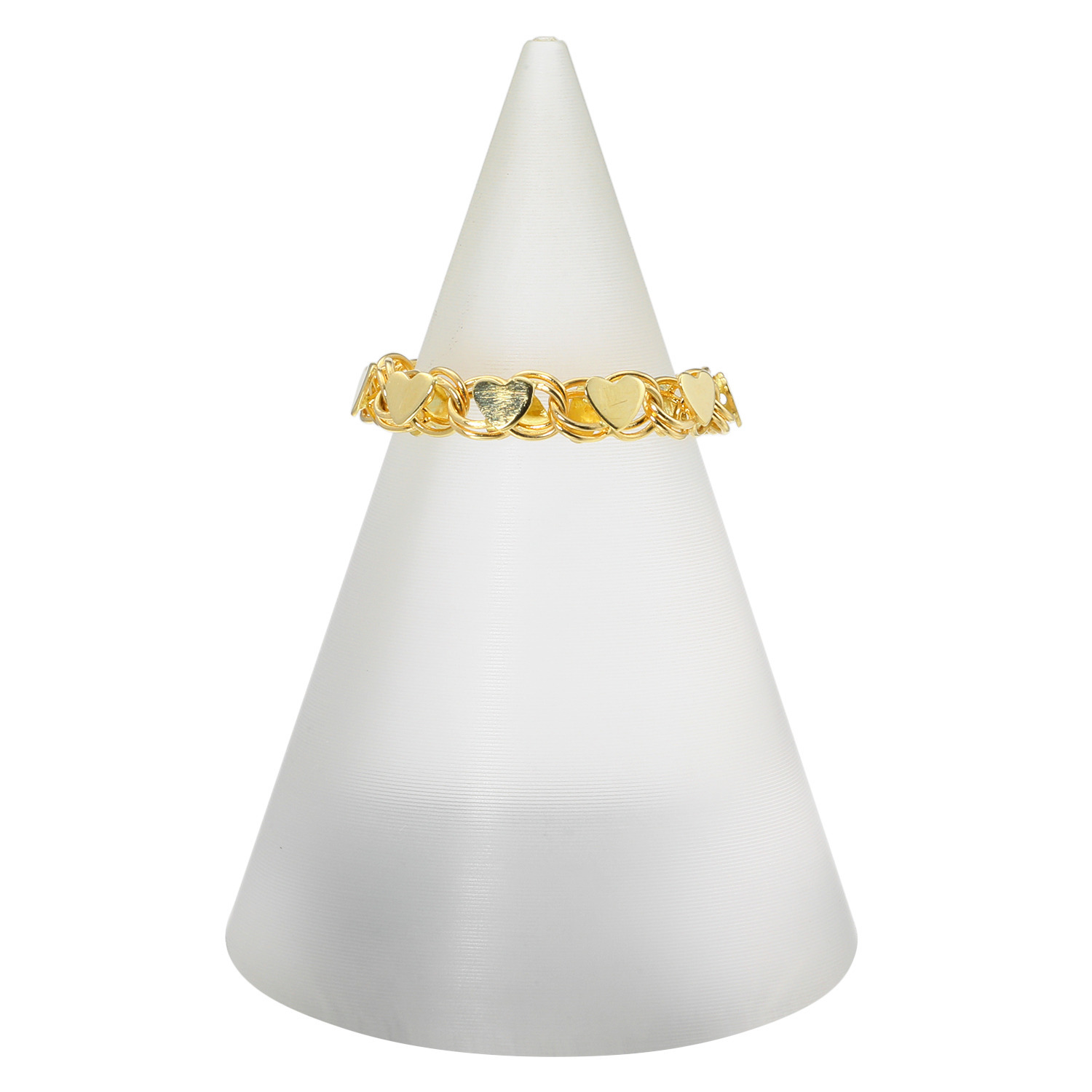 煌香 １８Ｋ ハートモティーフ チェーンリング