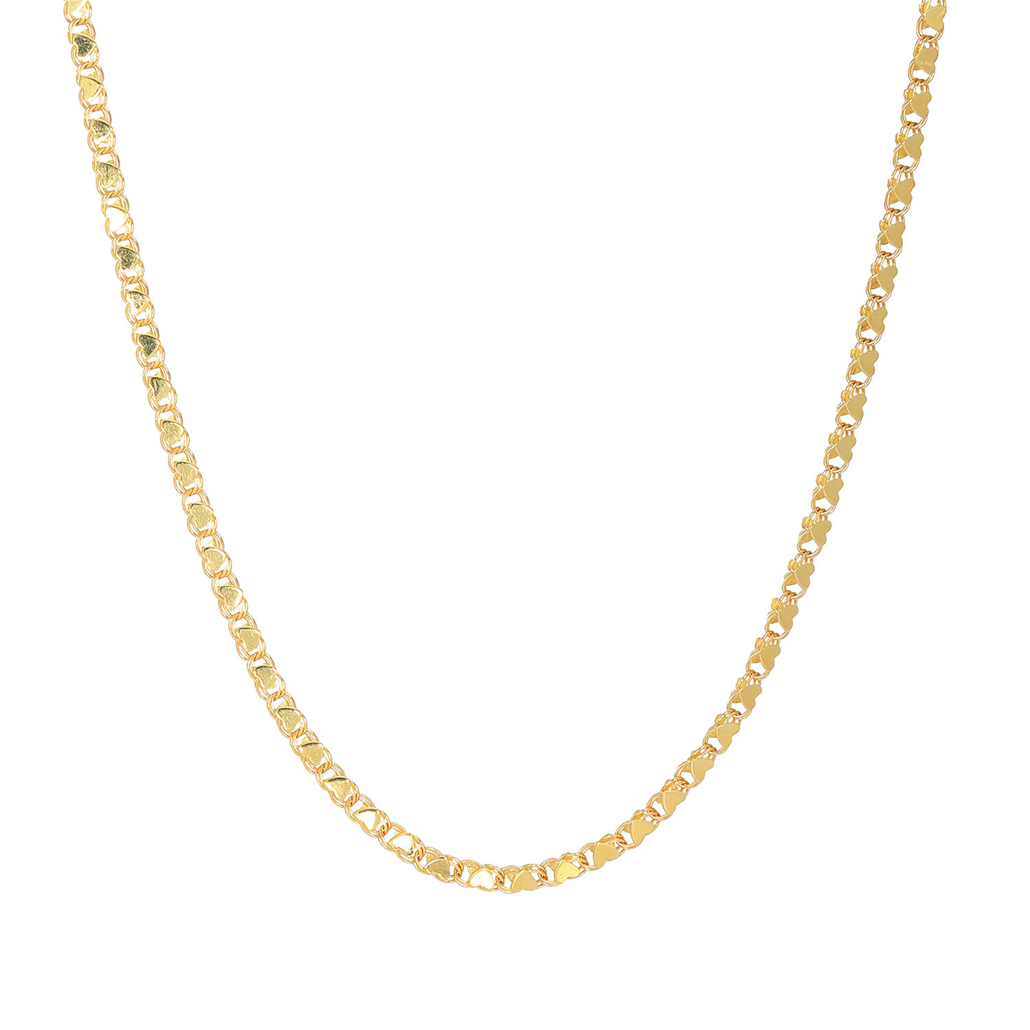 煌香 １８Ｋ ハートモティーフ チェーンネックレス