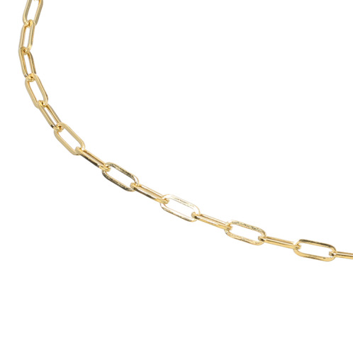 煌香 １８Ｋ ペーパークリップチェーン ブレスレット