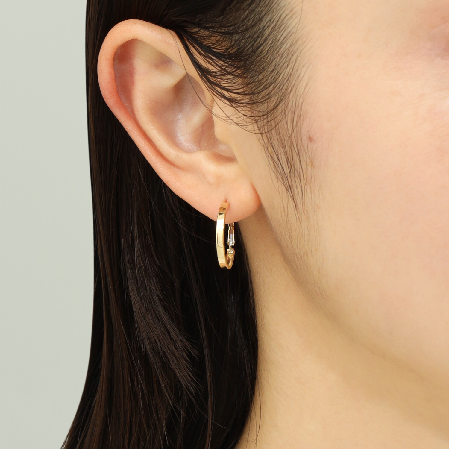 煌香 １８Ｋ 中折れフープピアス