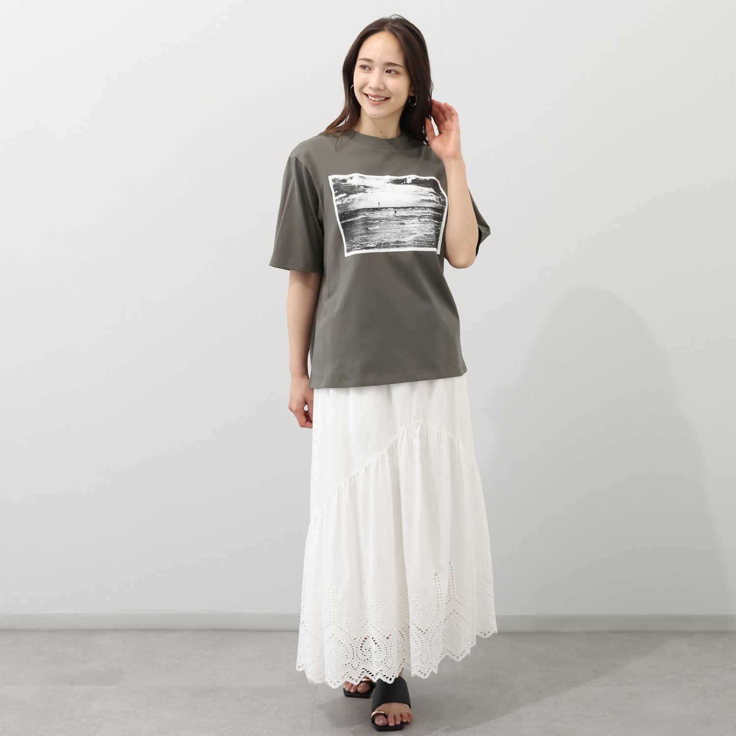 イロプライム 西海岸気分の フォトプリントＴシャツ