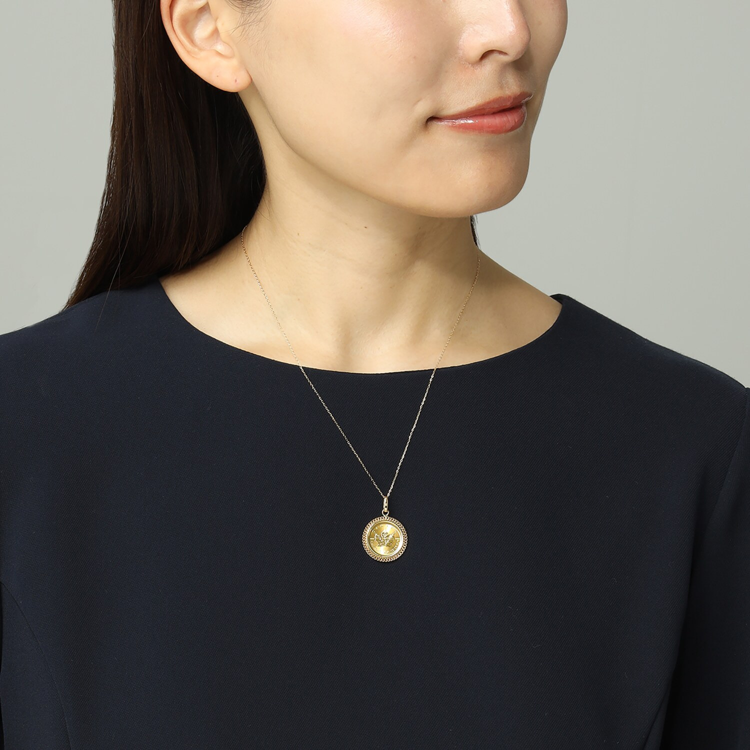 オロリナ 純金 メイプルリーフコイン ペンダントトップ ＜１／１０オンス＞